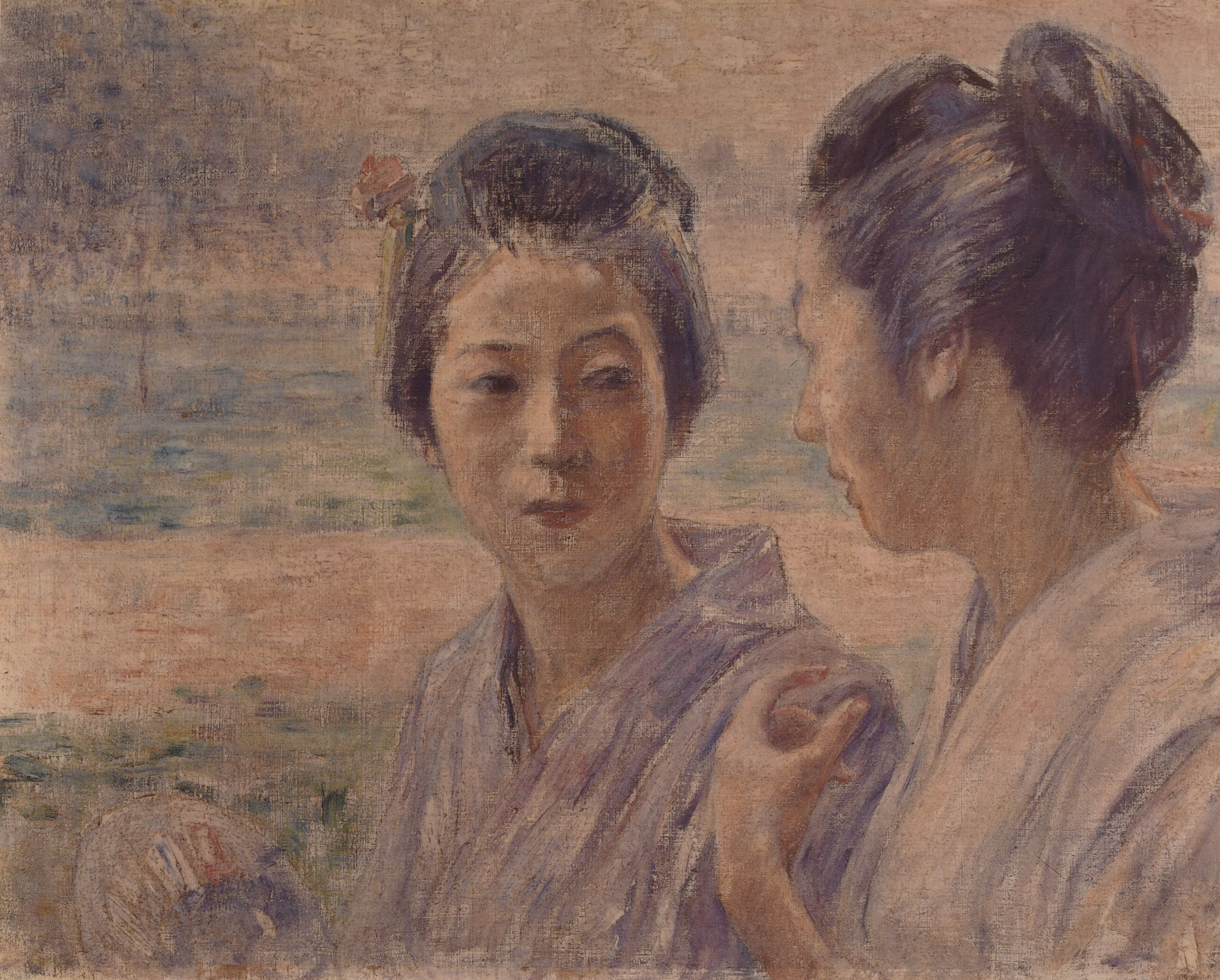 A Stroll by Fujishima Takeji (Geidai Museum)