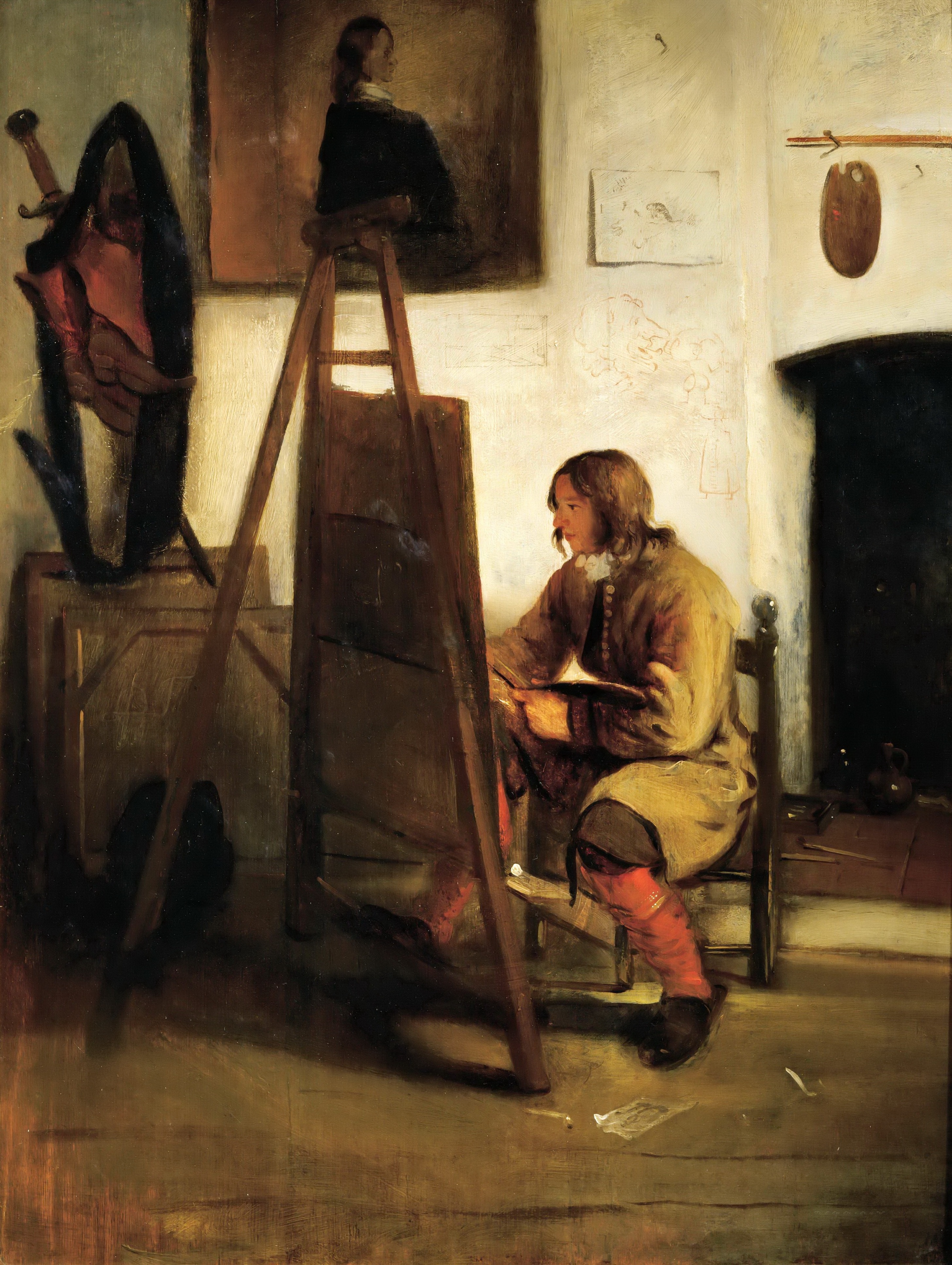 Barent Fabritius - Young Painter in his Studio - WGA7720