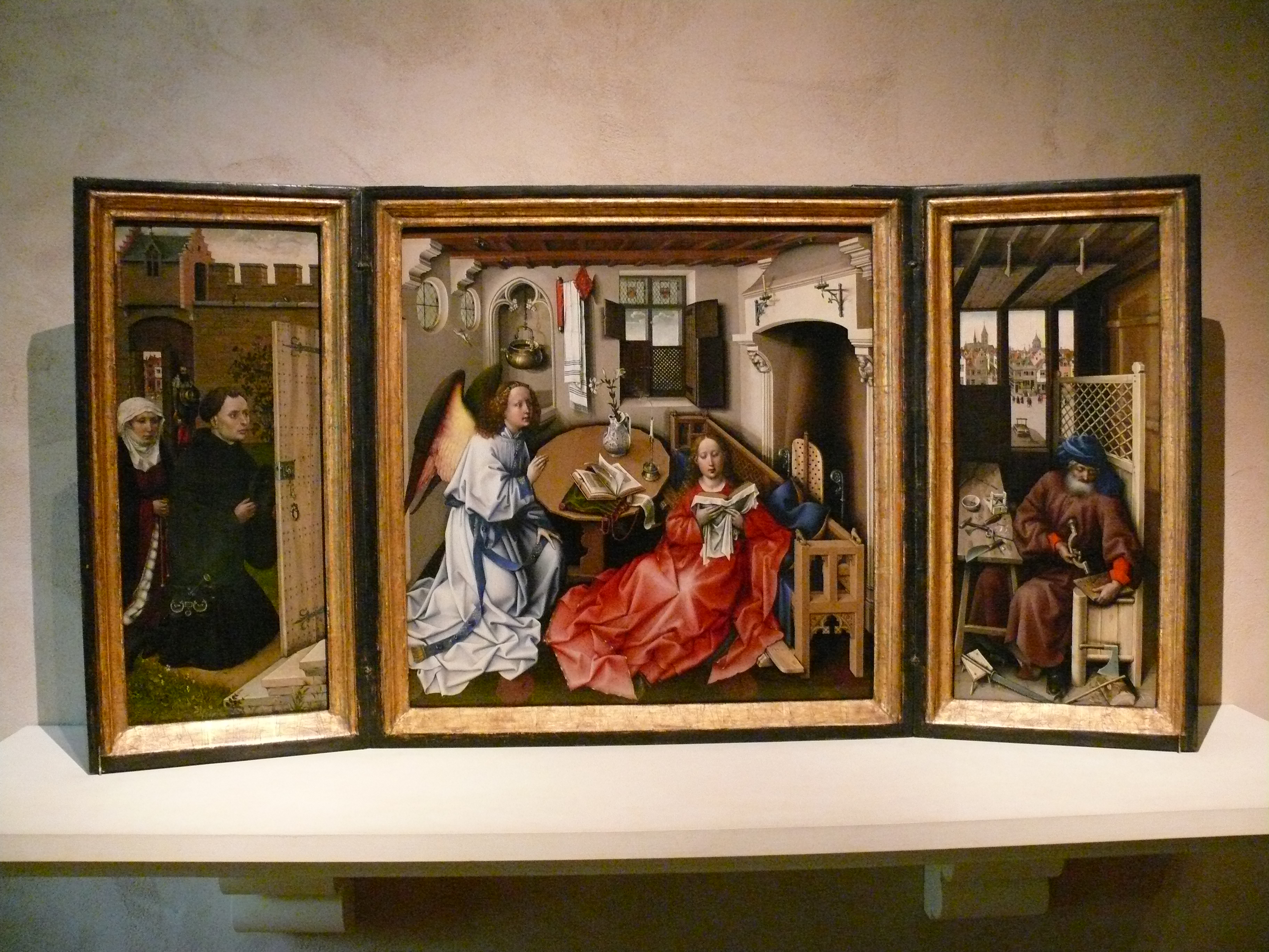 Campin Annunciation triptych 4