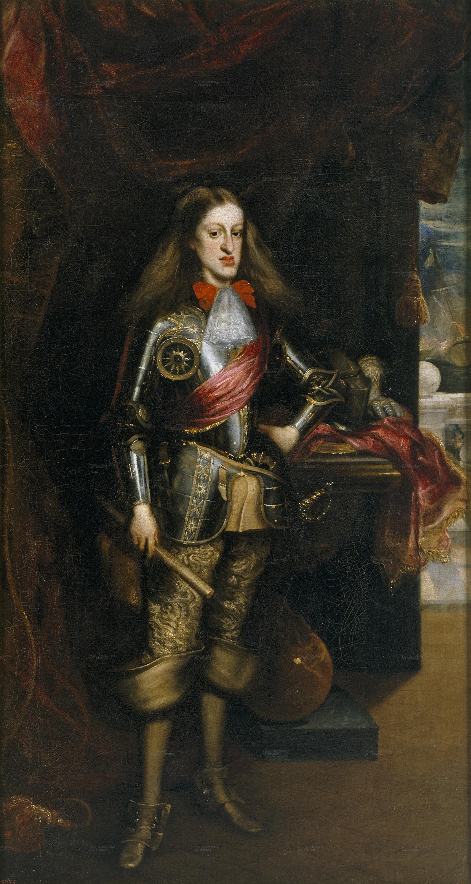 Carlos II, con armadura 