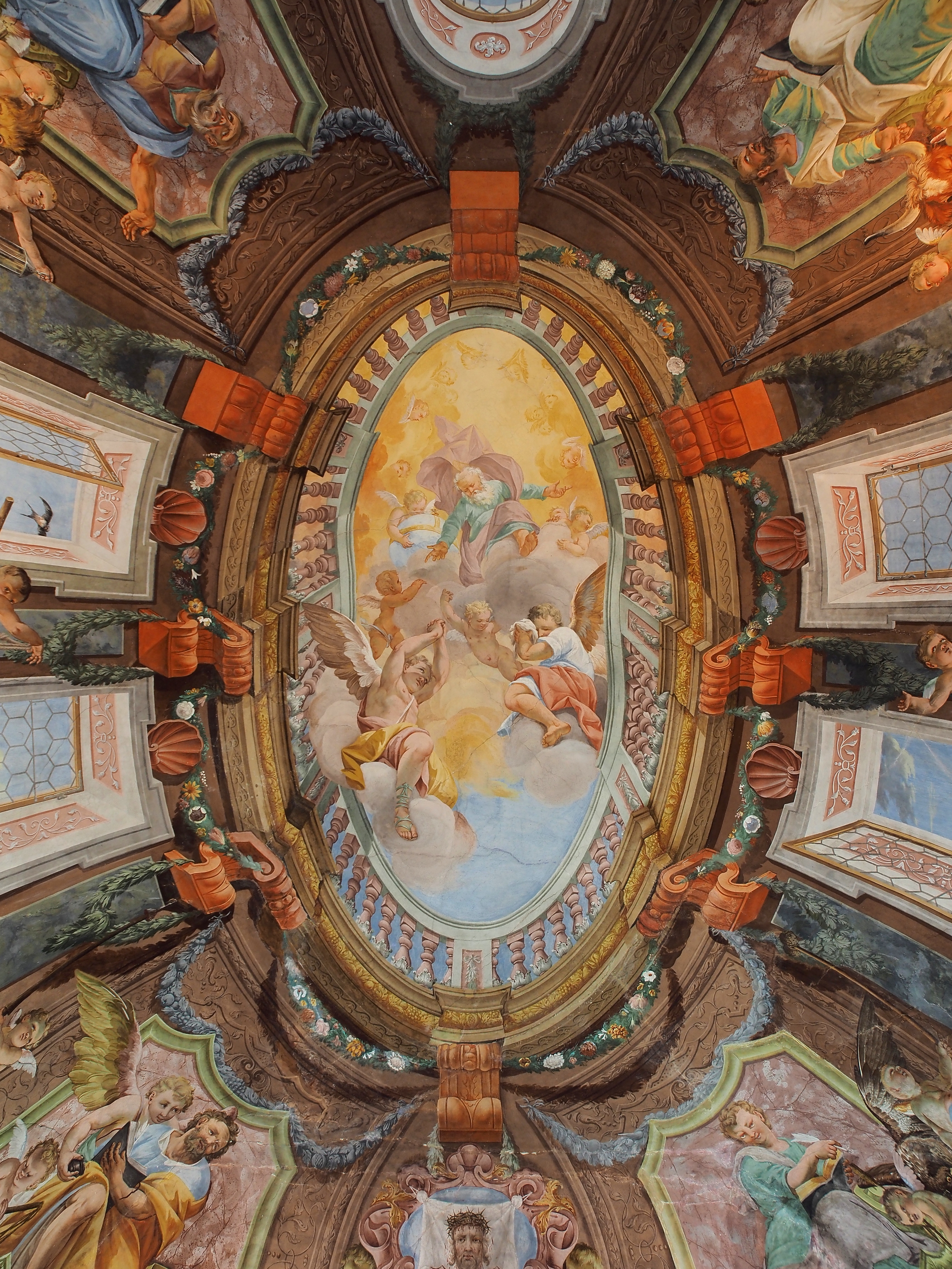 Chapel ceiling of Brežice castle (Slovenia)