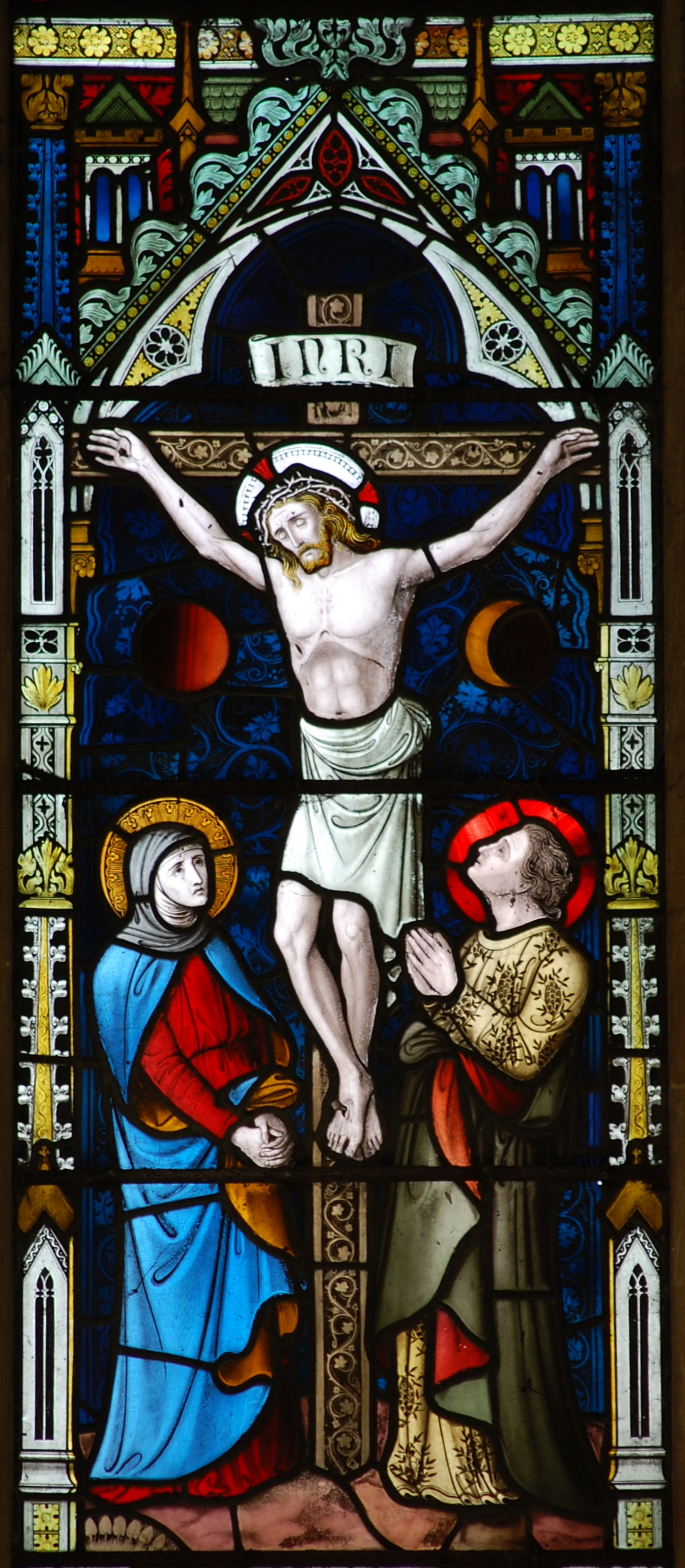 Crucifiction Stained Glass