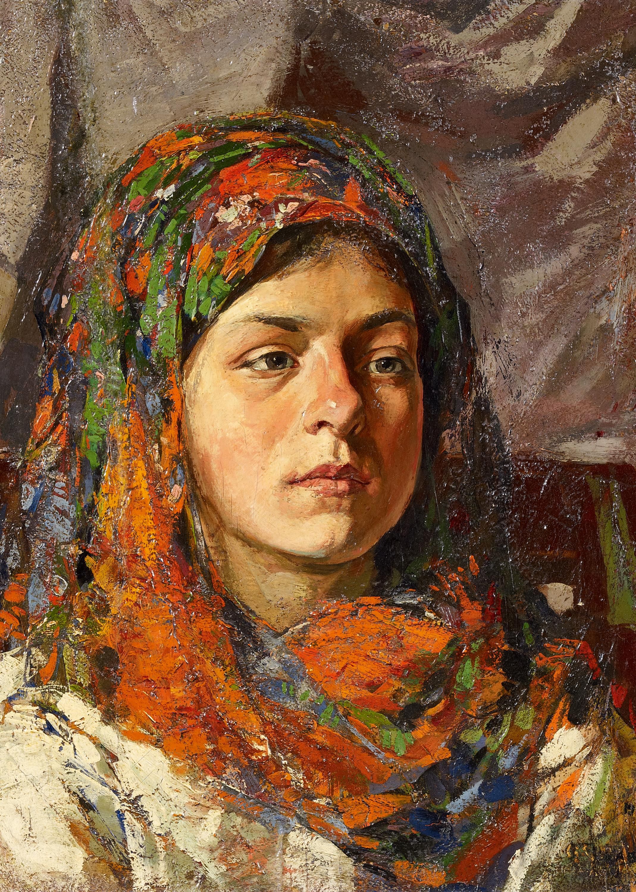 Михаил М. Гужавин - Портрет молодой девушки (1922)