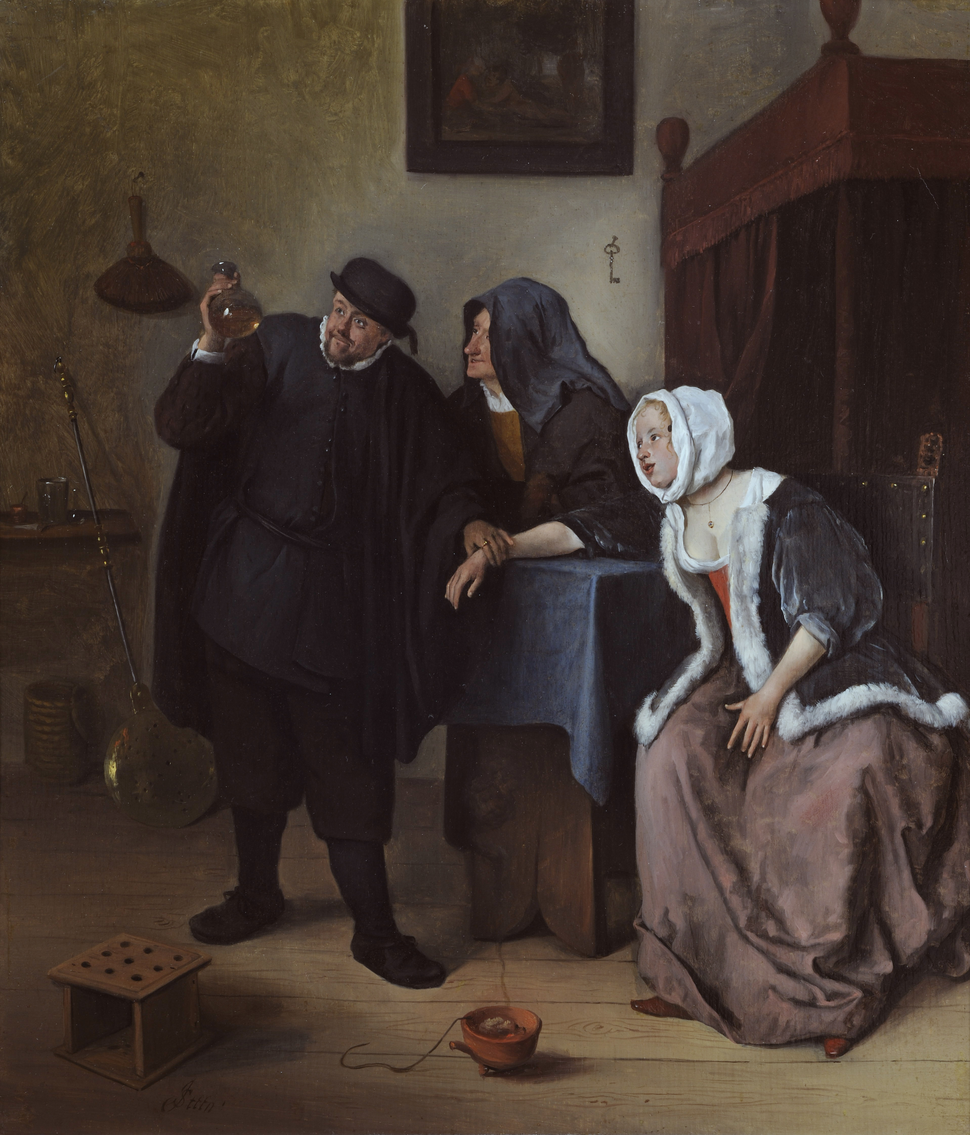 De piskijker door Jan Steen