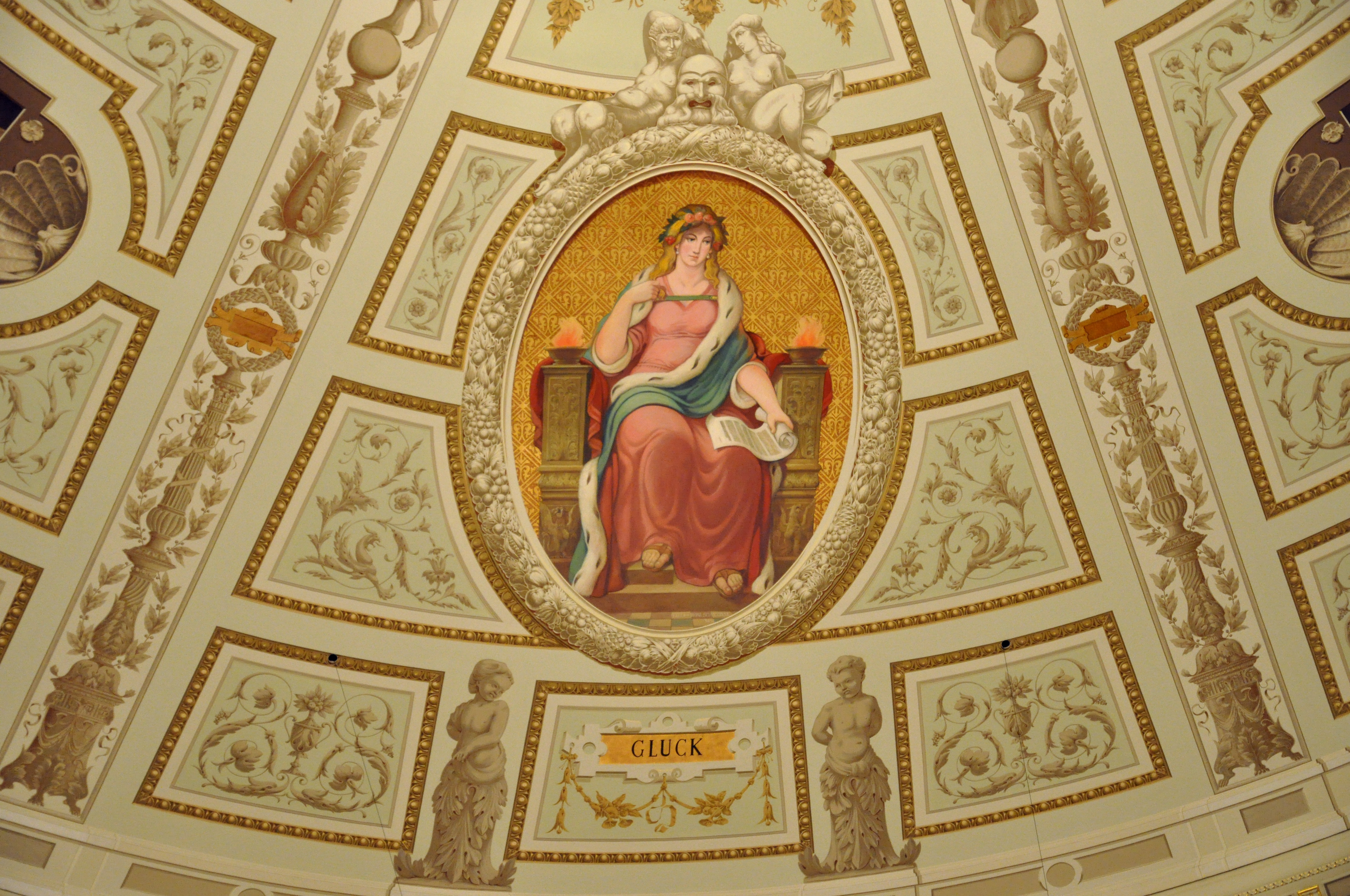 Dresden Semperoper Zuschauerraum Decke detail01