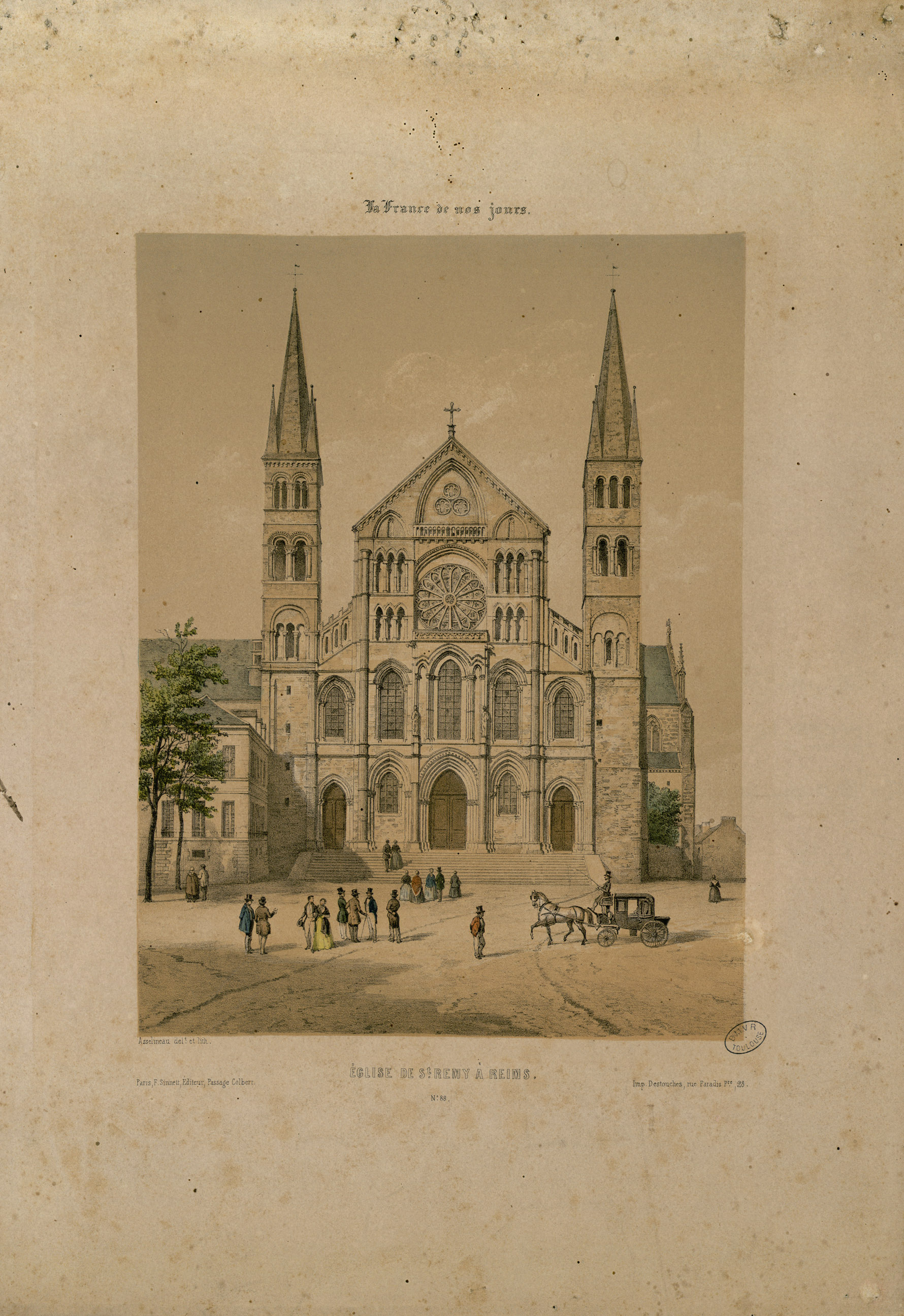 Eglise de St. Rémy à Reims - Fonds Ancely - B315556101 A MERCEREAU 7 073
