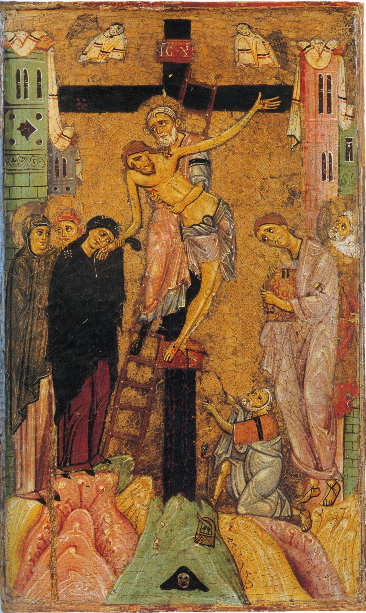 Enrico di Tedice. Deposizione. 1260s, 57,5x35cm, Muzeo nazionale di San Matteo, Pisa