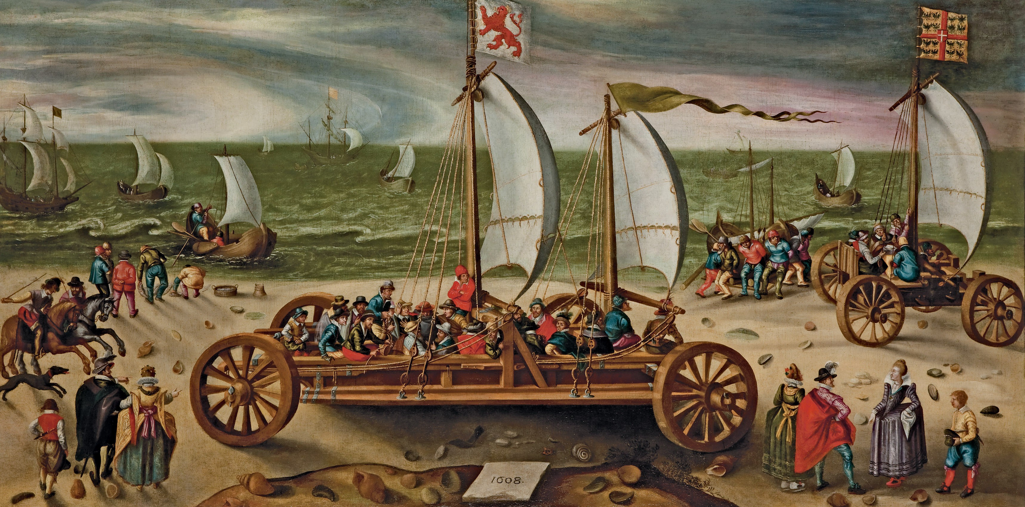 Esaias van de Velde (circle) Course de chars Scheveningen 1608