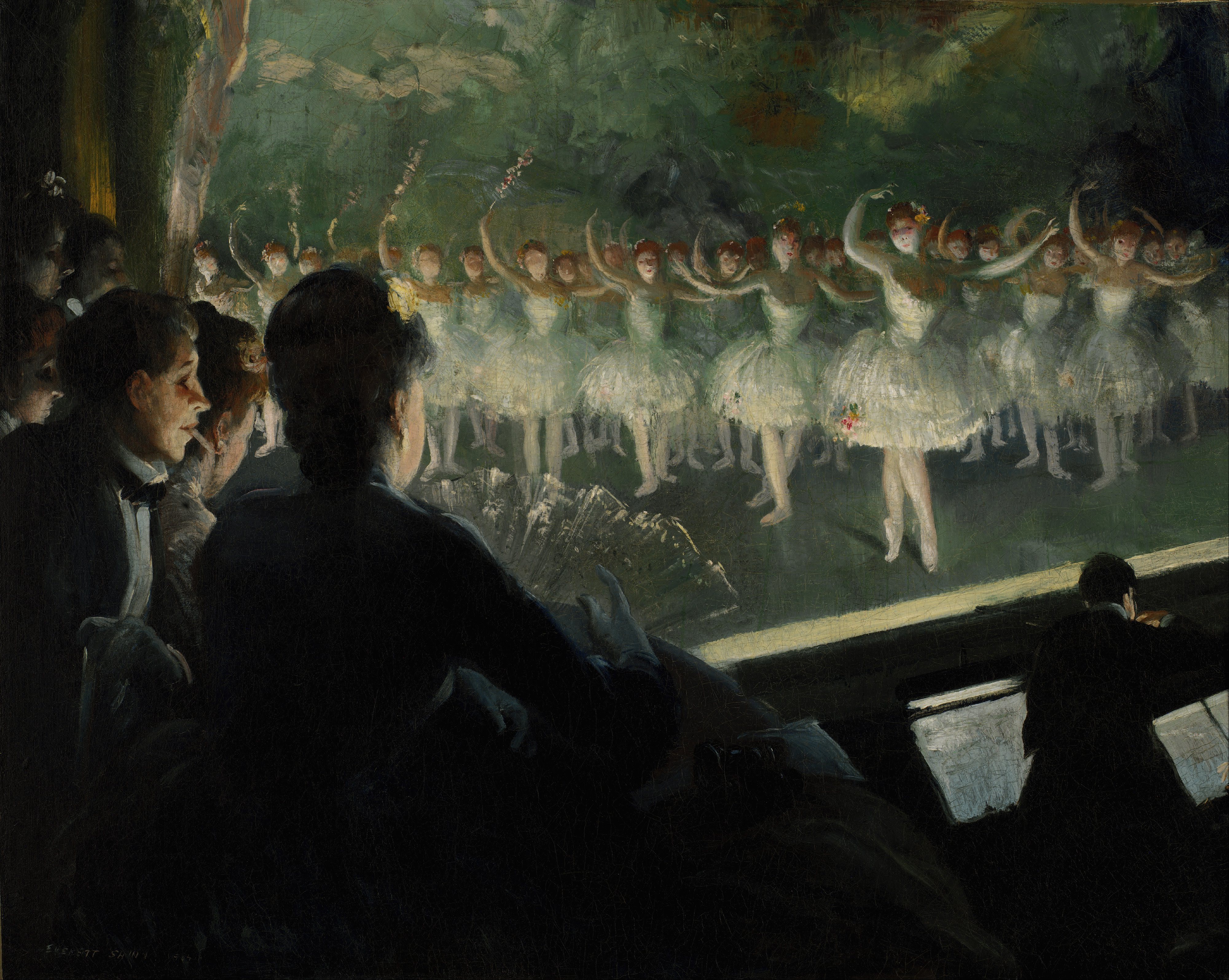Everett Shinn - The White Ballet - Google Art Project