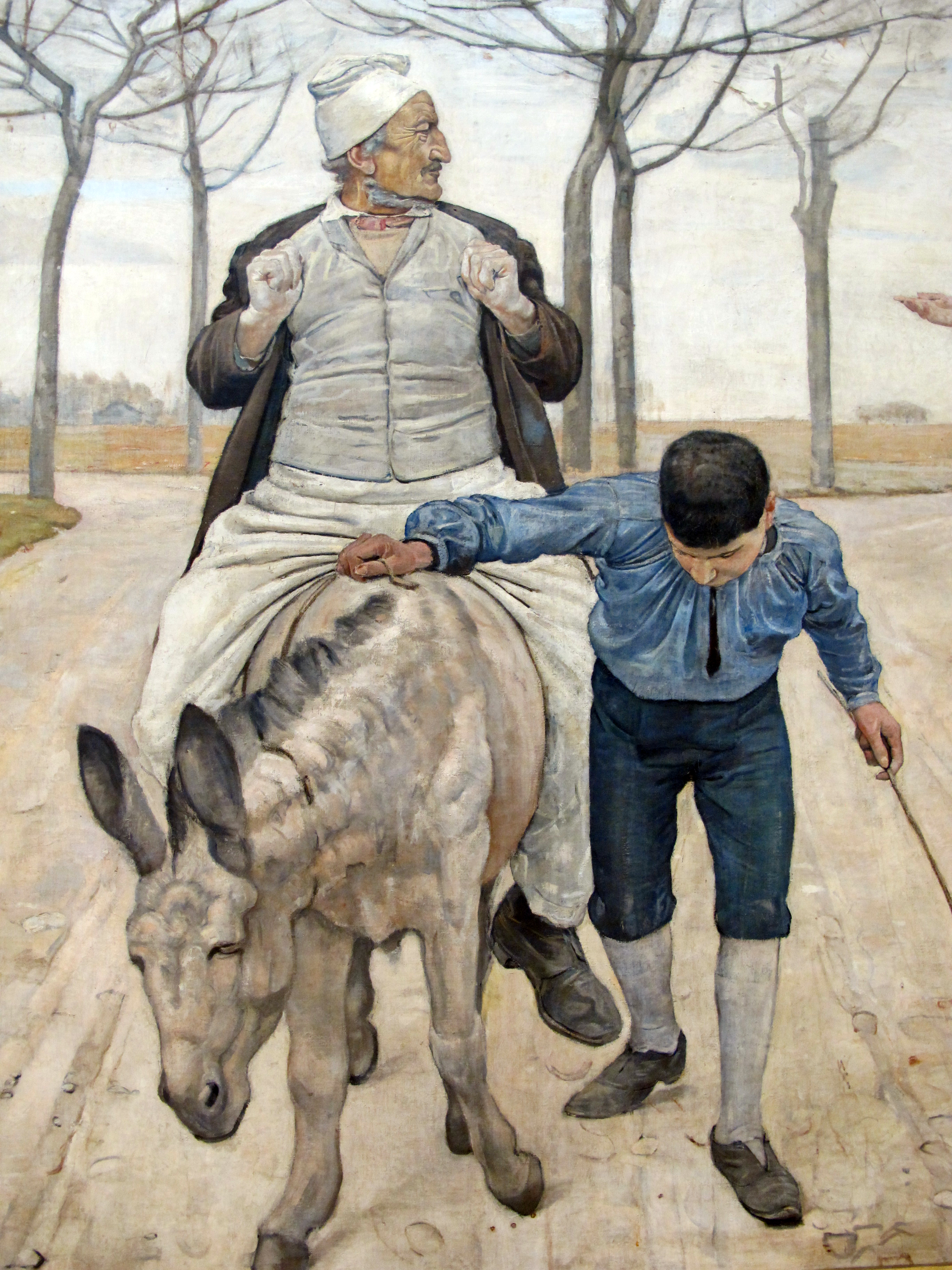 Ferdinand hodler, il mugnaio, suo figlio e l'asino, 1888 ca. 02