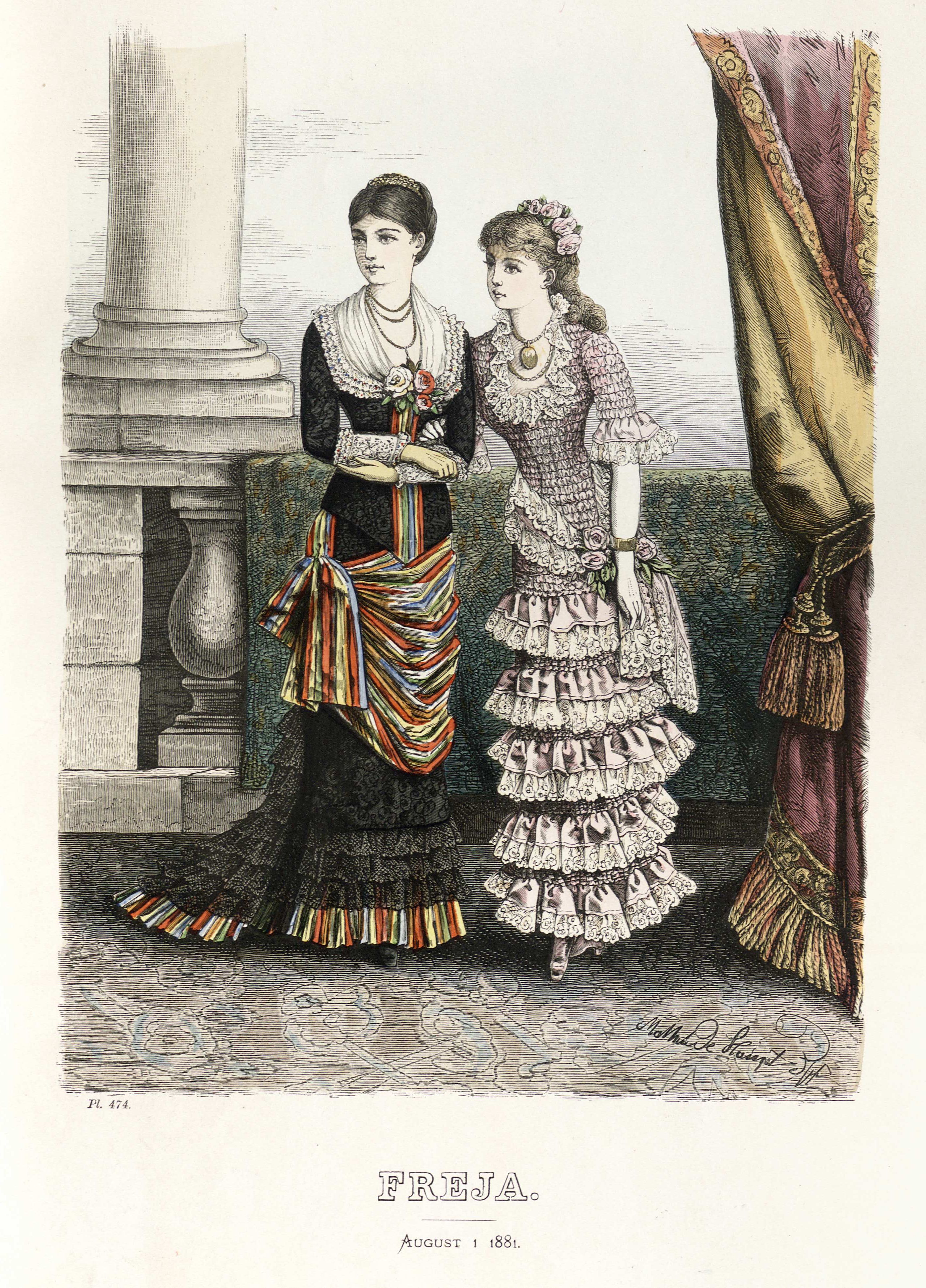 Freja- illustrerad skandinavisk modetidning 1881, illustration nr 15