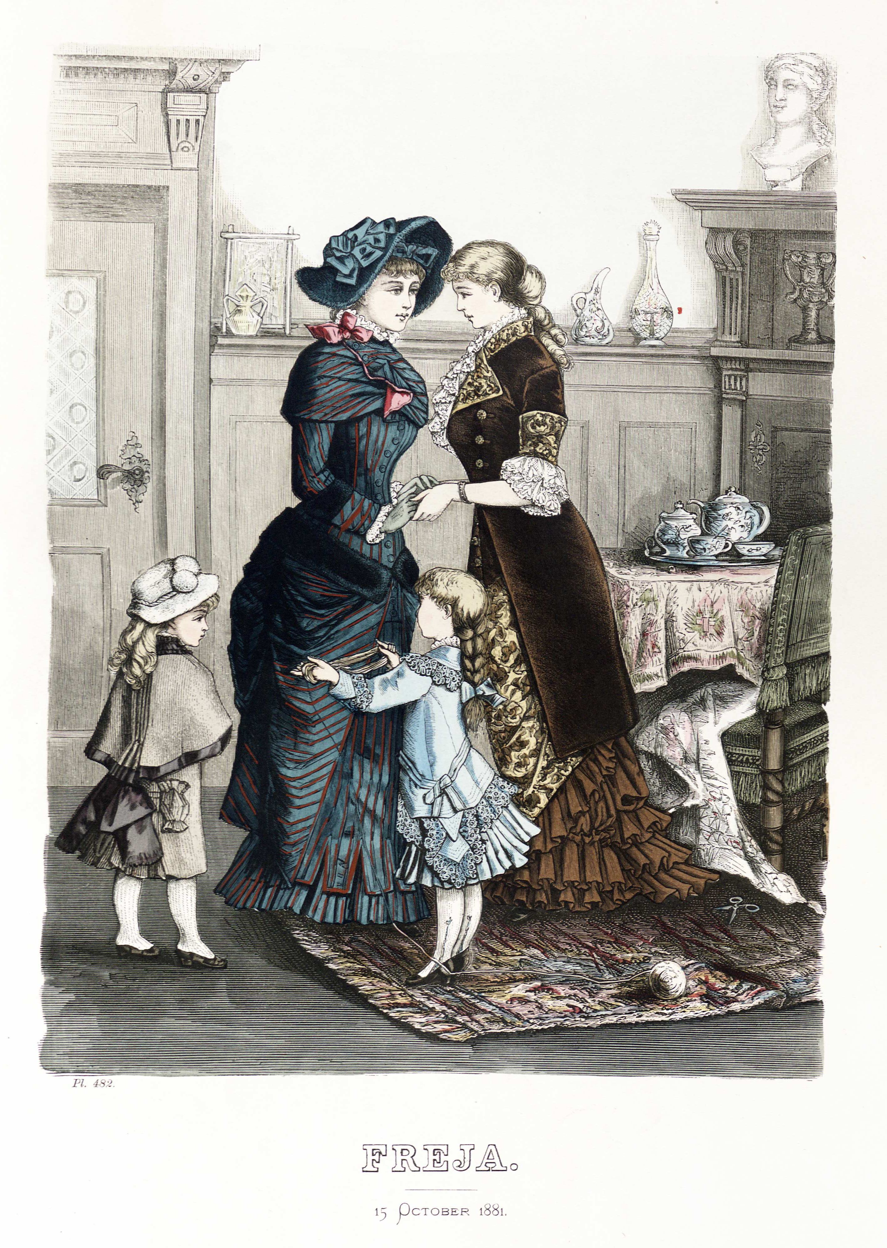Freja- illustrerad skandinavisk modetidning 1881, illustration nr 19
