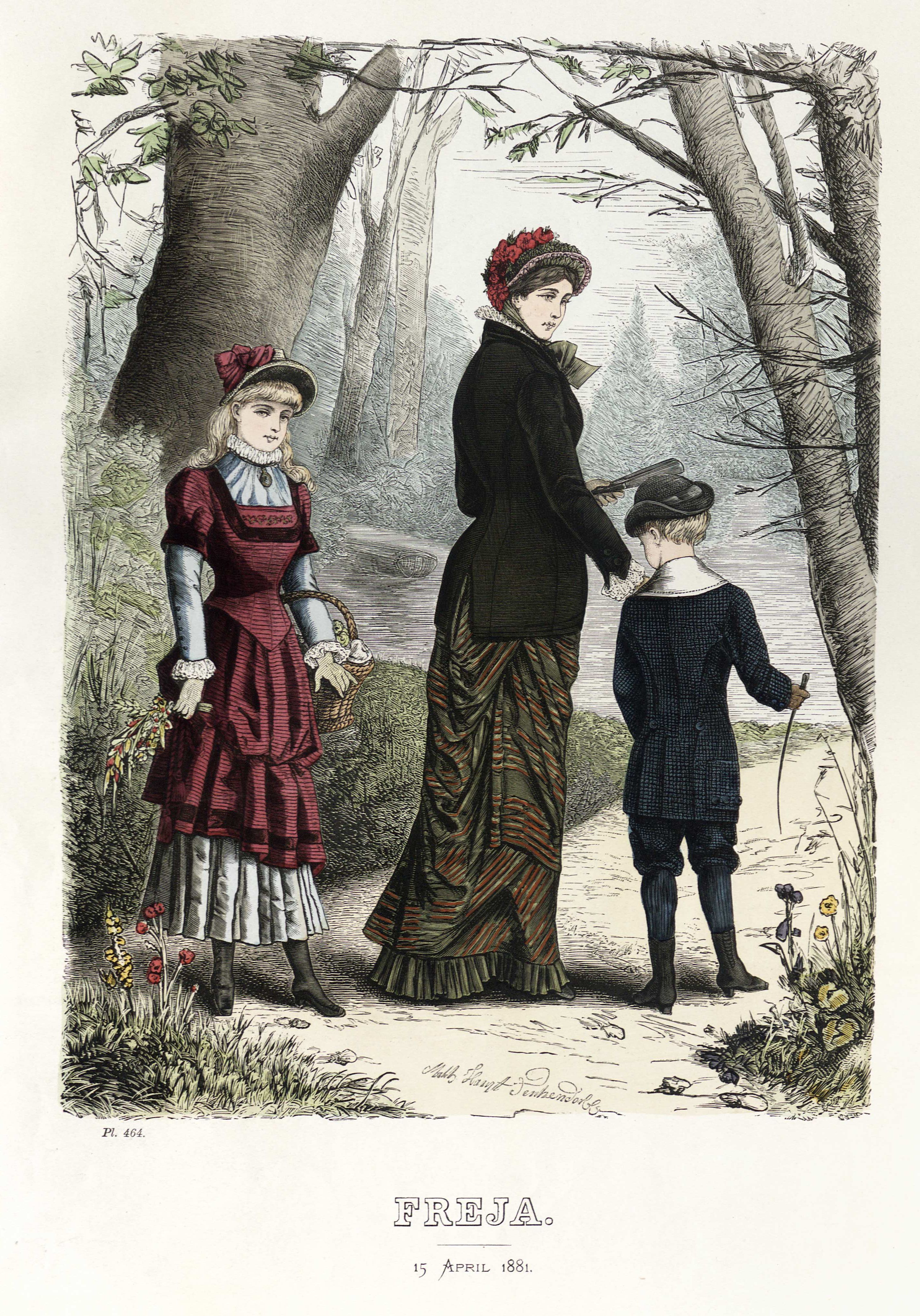 Freja- illustrerad skandinavisk modetidning 1881, illustration nr 8