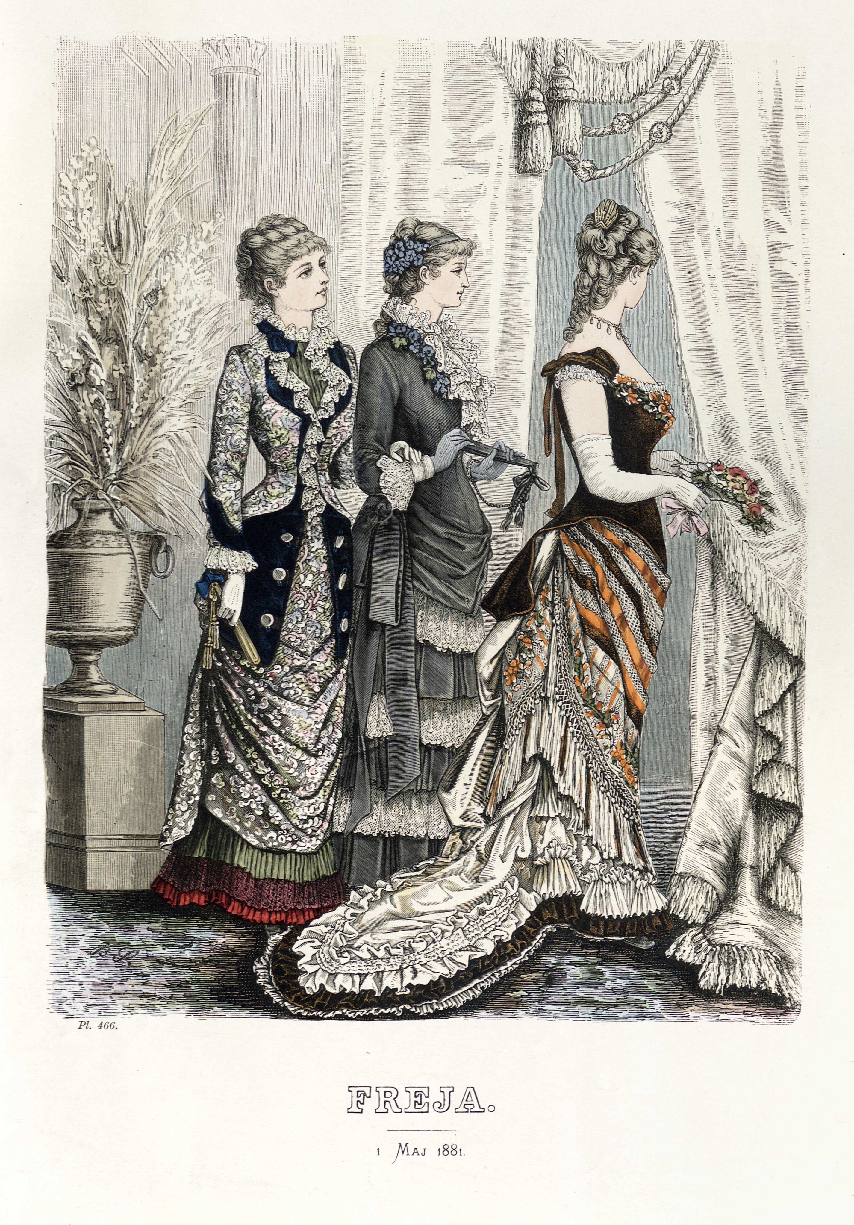 Freja- illustrerad skandinavisk modetidning 1881, illustration nr 9