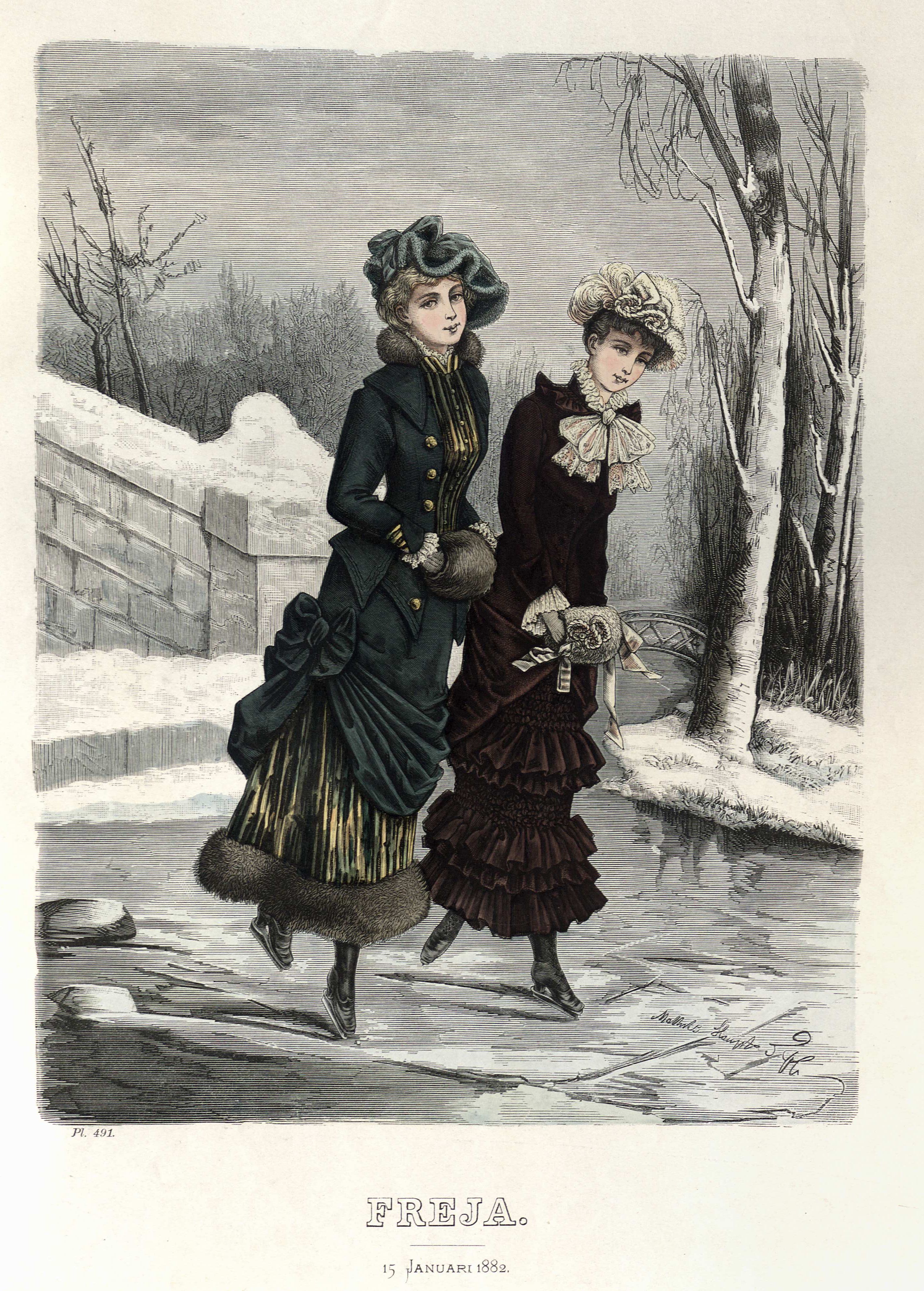 Freja- illustrerad skandinavisk modetidning 1882, illustration nr 2