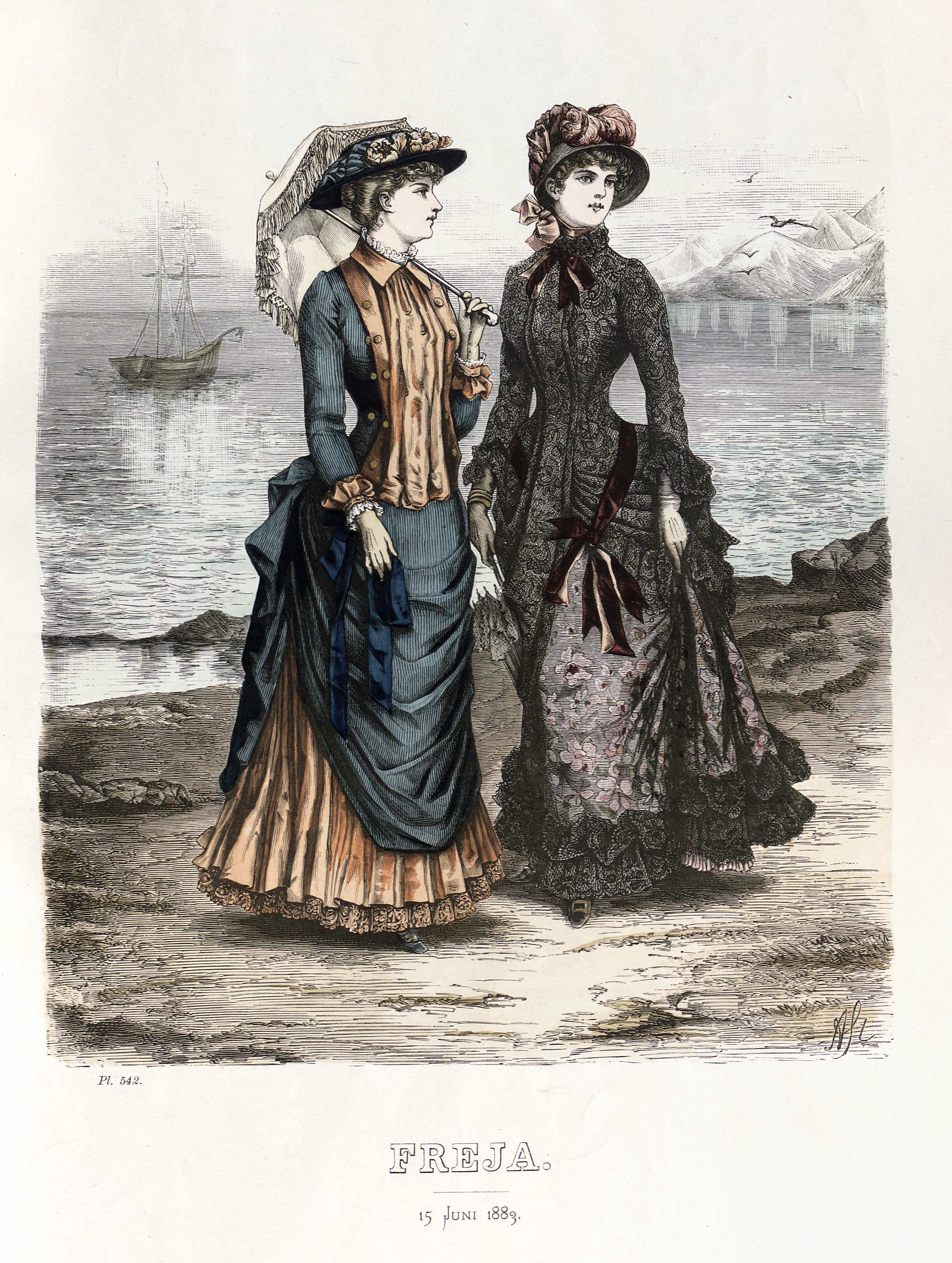Freja- illustrerad skandinavisk modetidning 1883, illustration nr 12