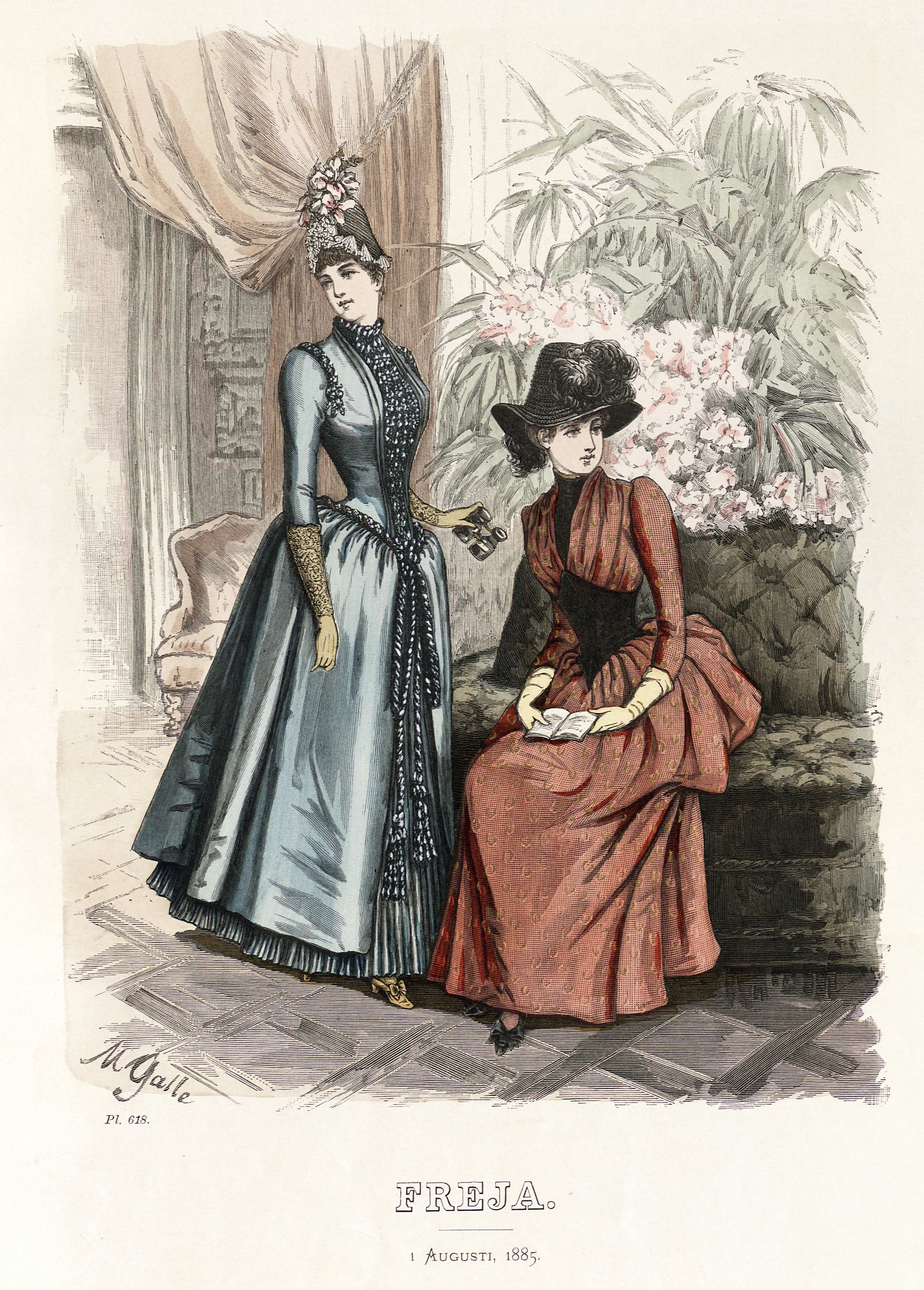 Freja- illustrerad skandinavisk modetidning 1885, illustration nr 15