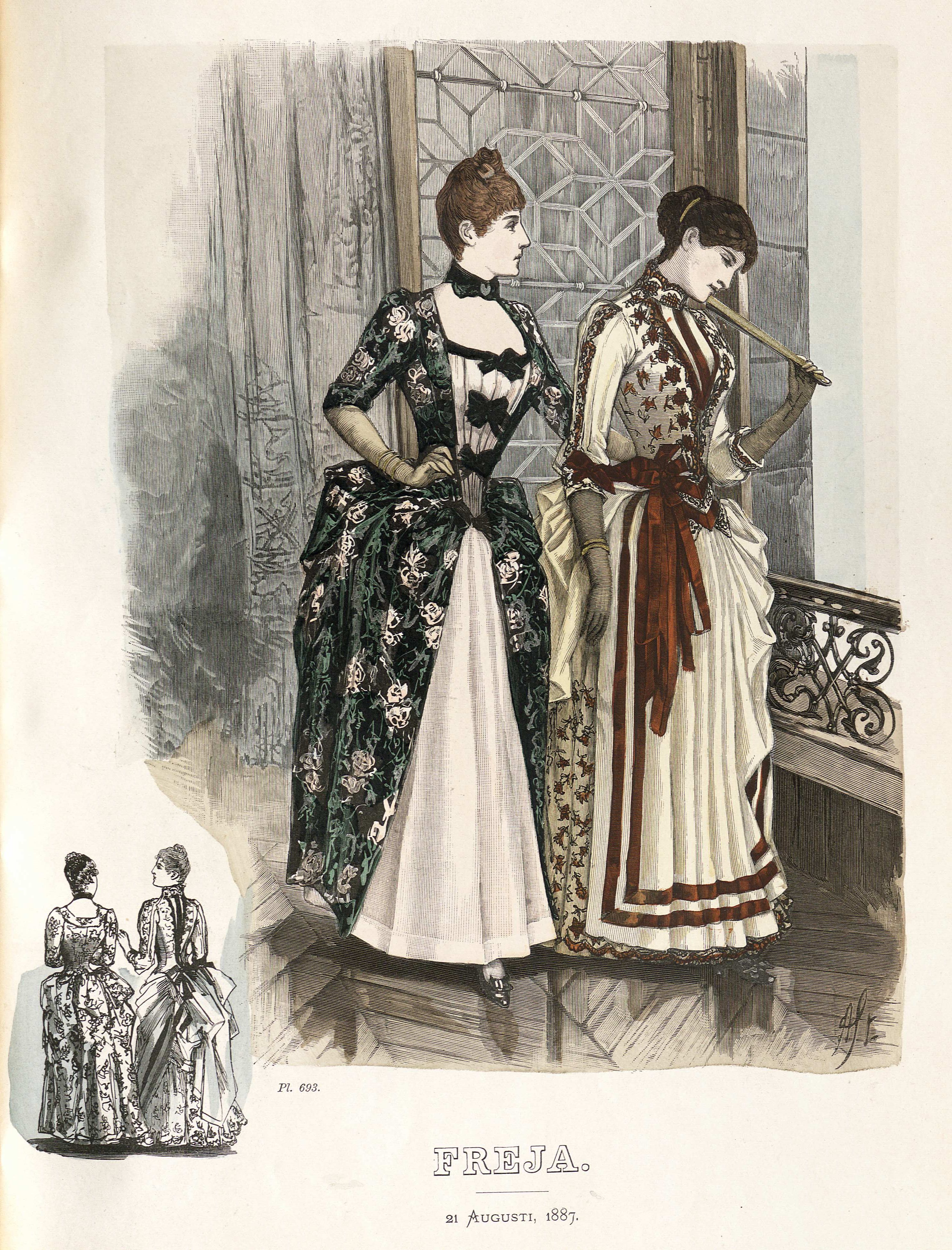 Freja- illustrerad skandinavisk modetidning 1887, illustration nr 16