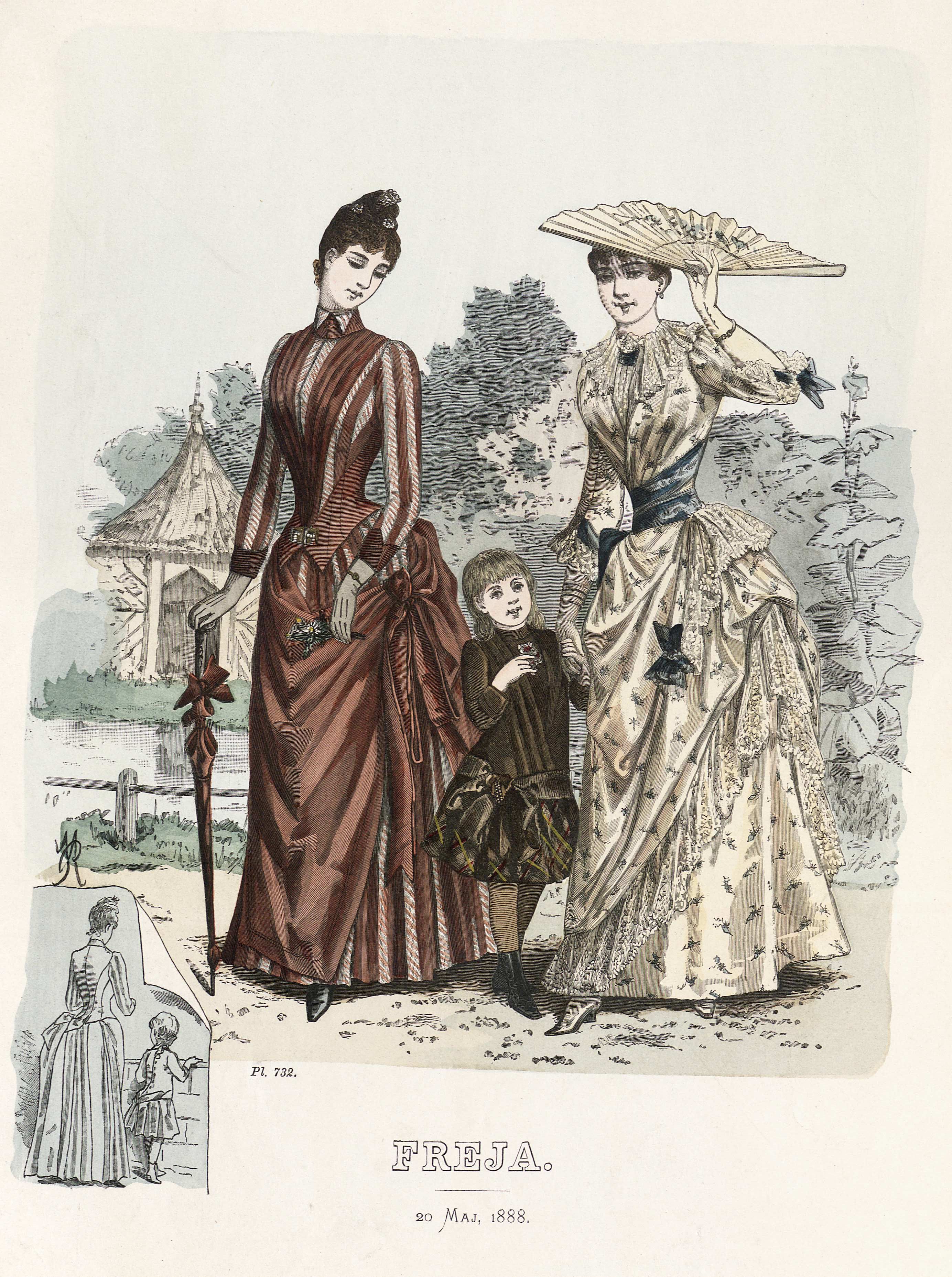 Freja- illustrerad skandinavisk modetidning 1888, illustration nr 10
