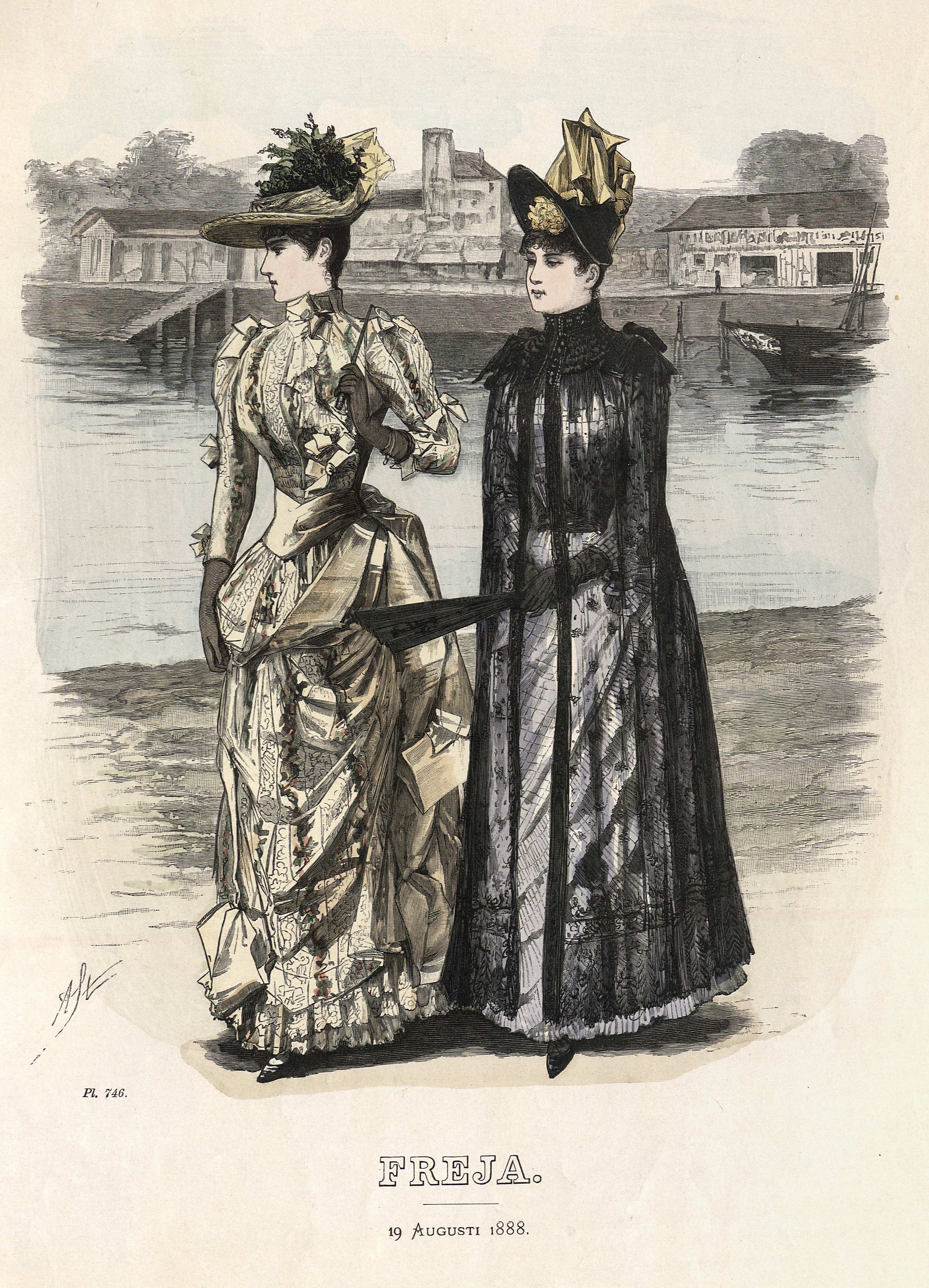 Freja- illustrerad skandinavisk modetidning 1888, illustration nr 16