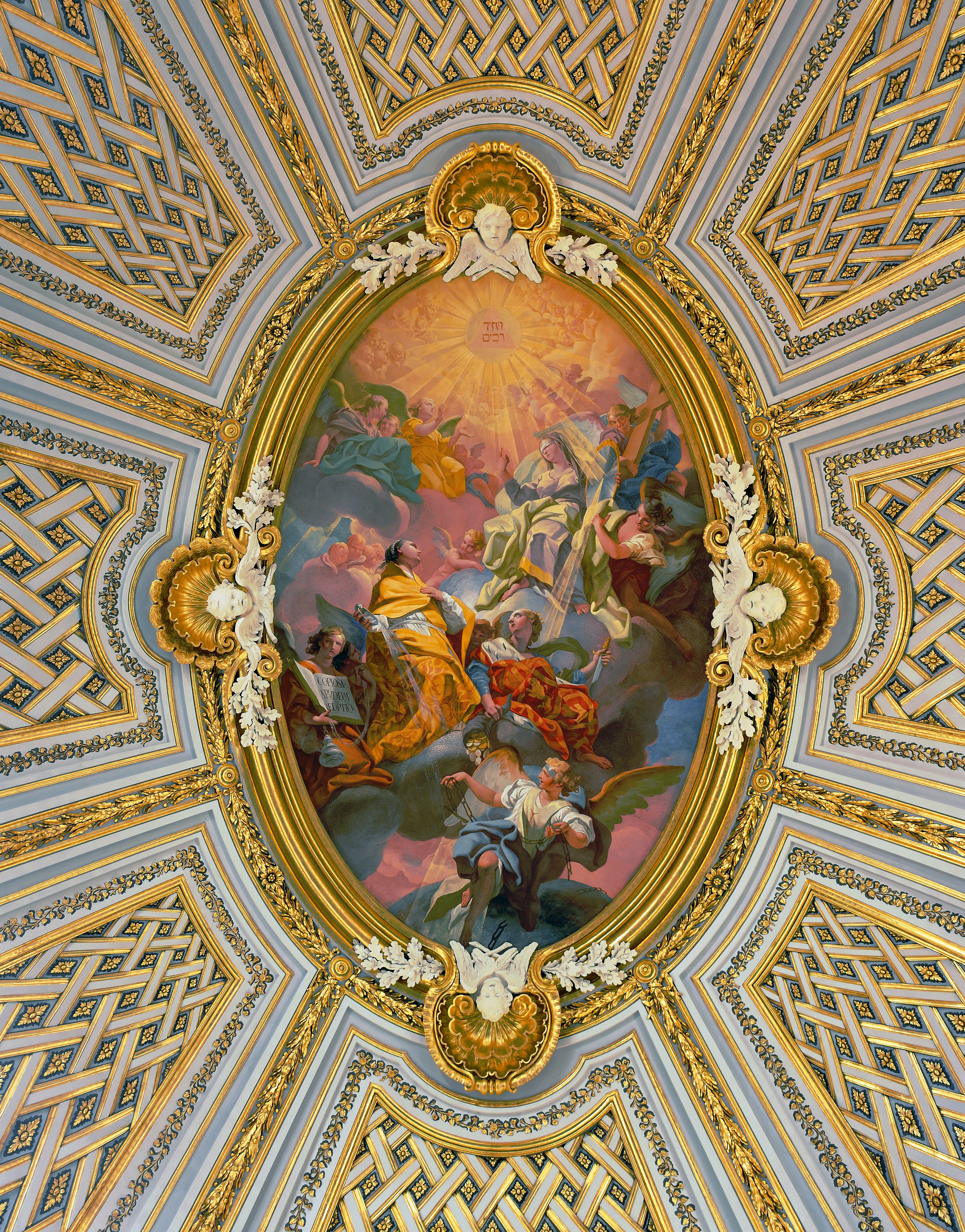 Fresco ceiling of Santissima Trinità dei Pellegrini (Rome)