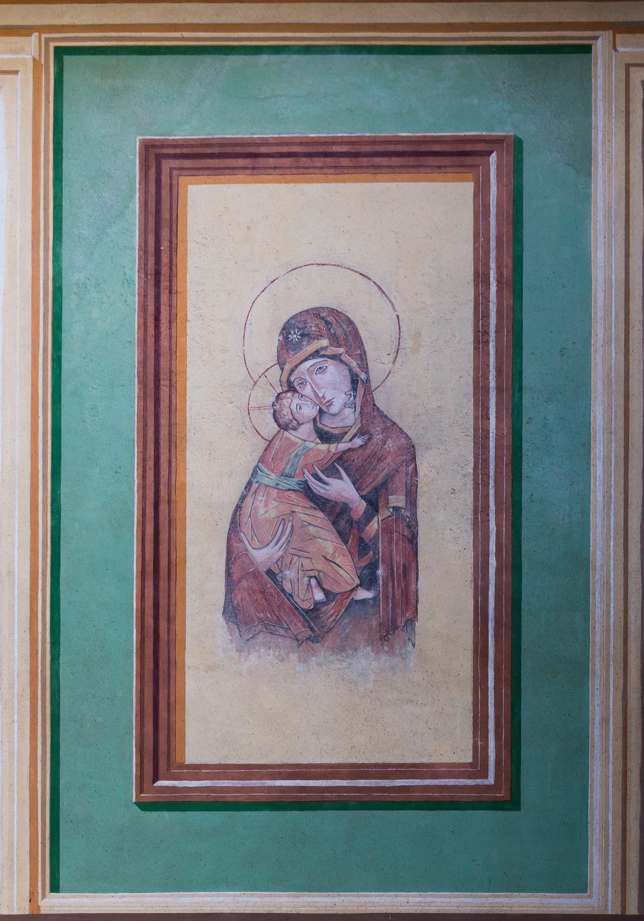 Fresco Mary and Jesus, Granada, Spain