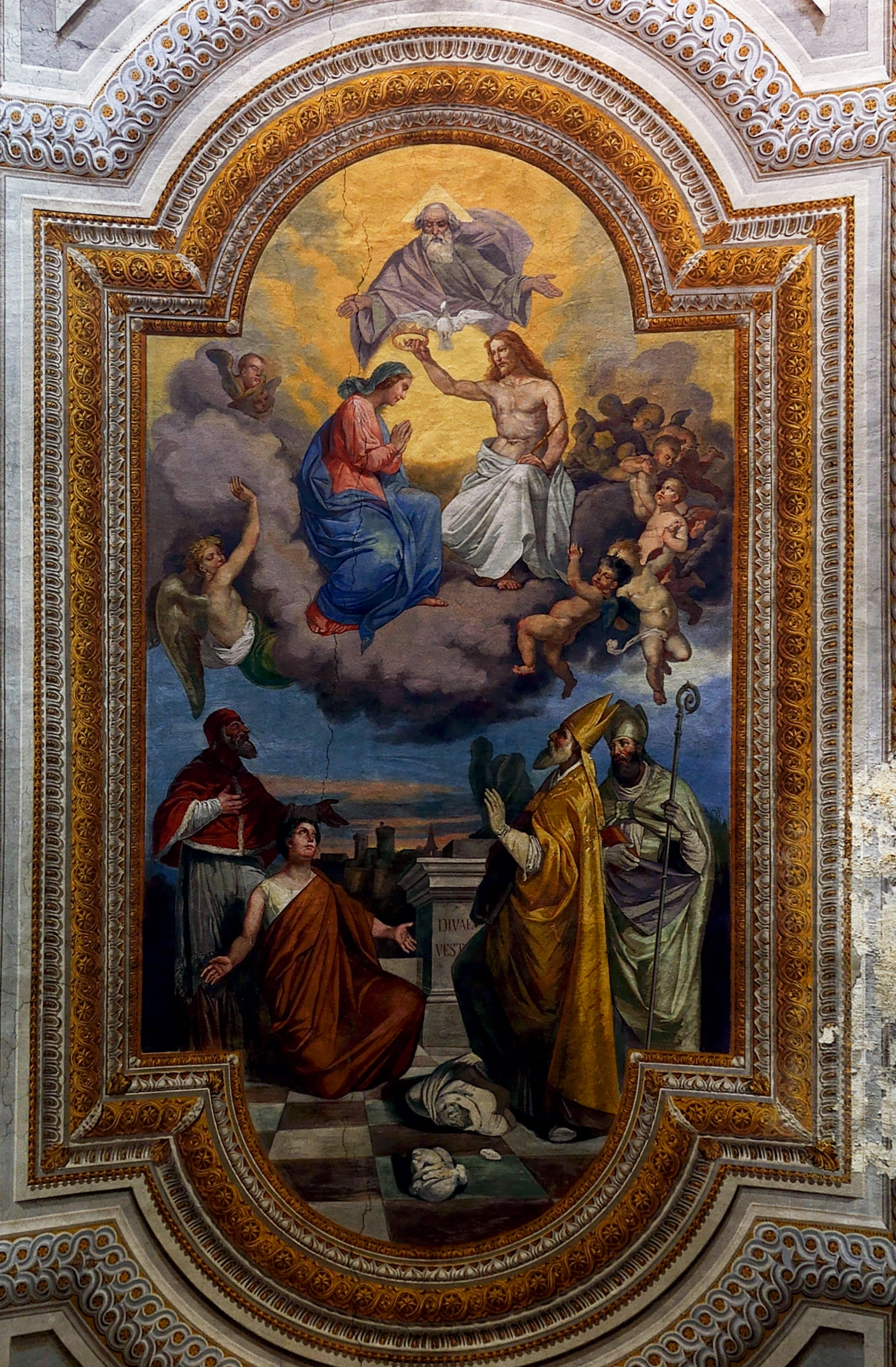 Fresco of the cathedral of Nepi