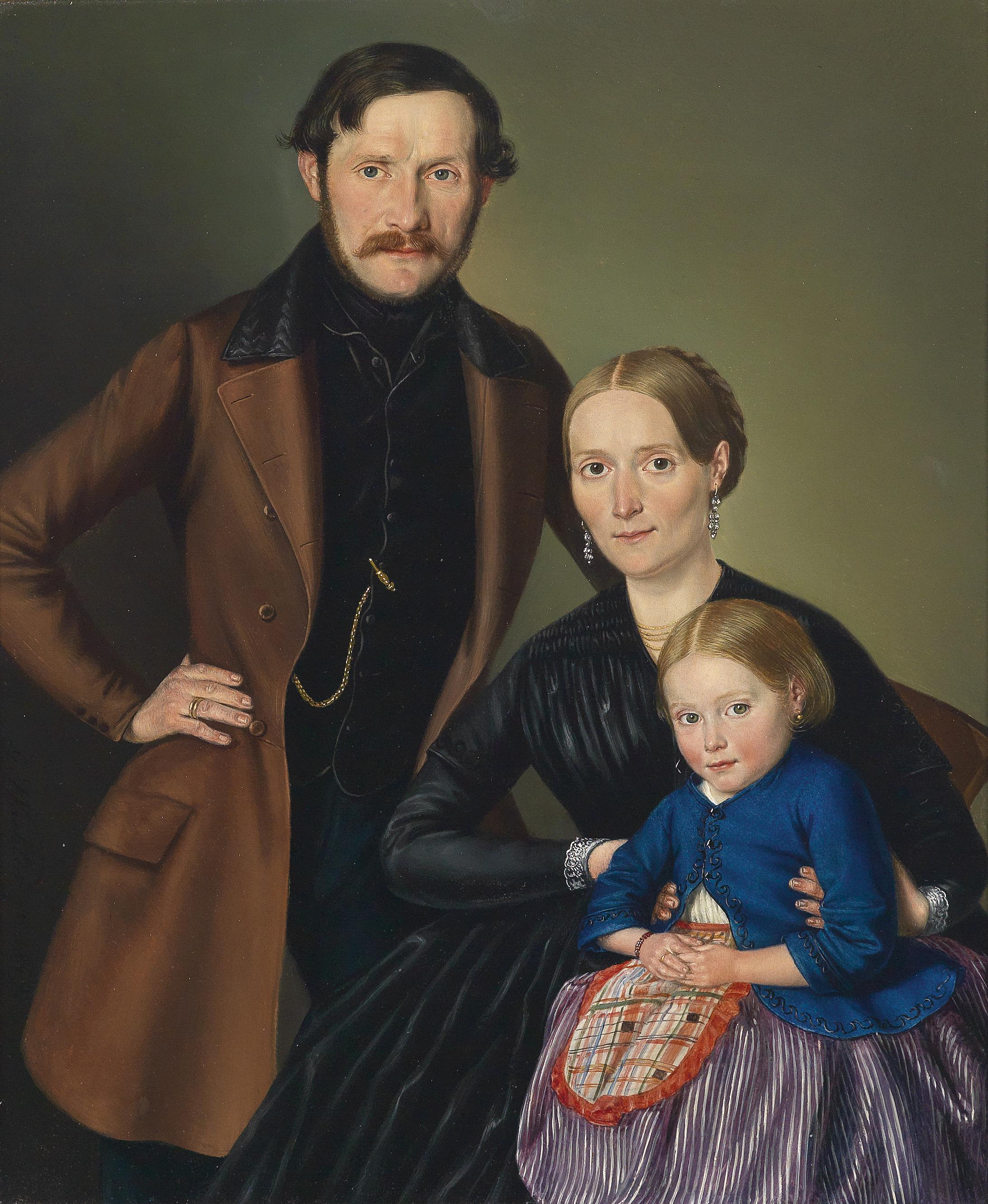 Georg Wachter Familienportrait 1849