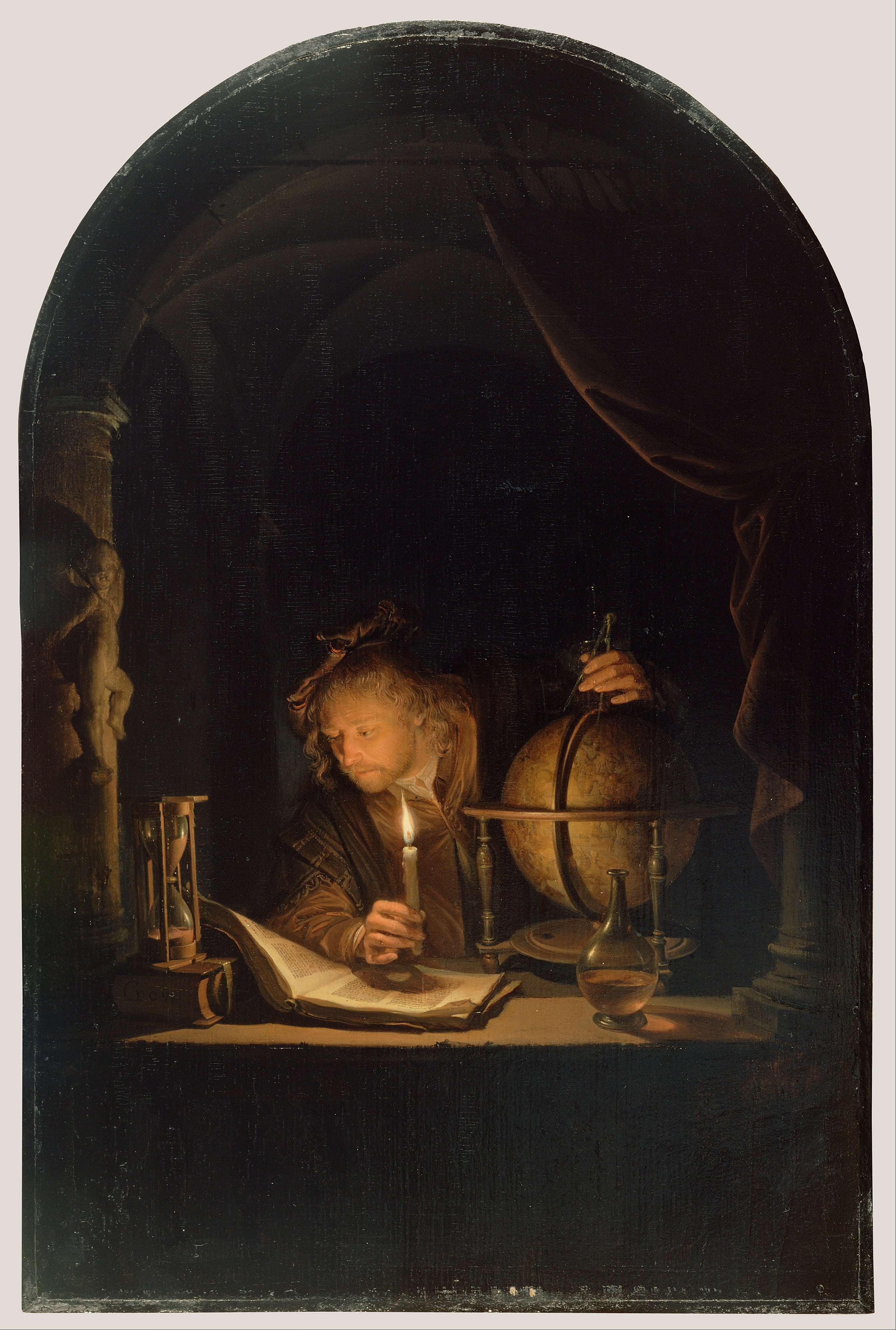 Gerrit Dou (Dutch - Astronomer by Candlelight - Google Art Project