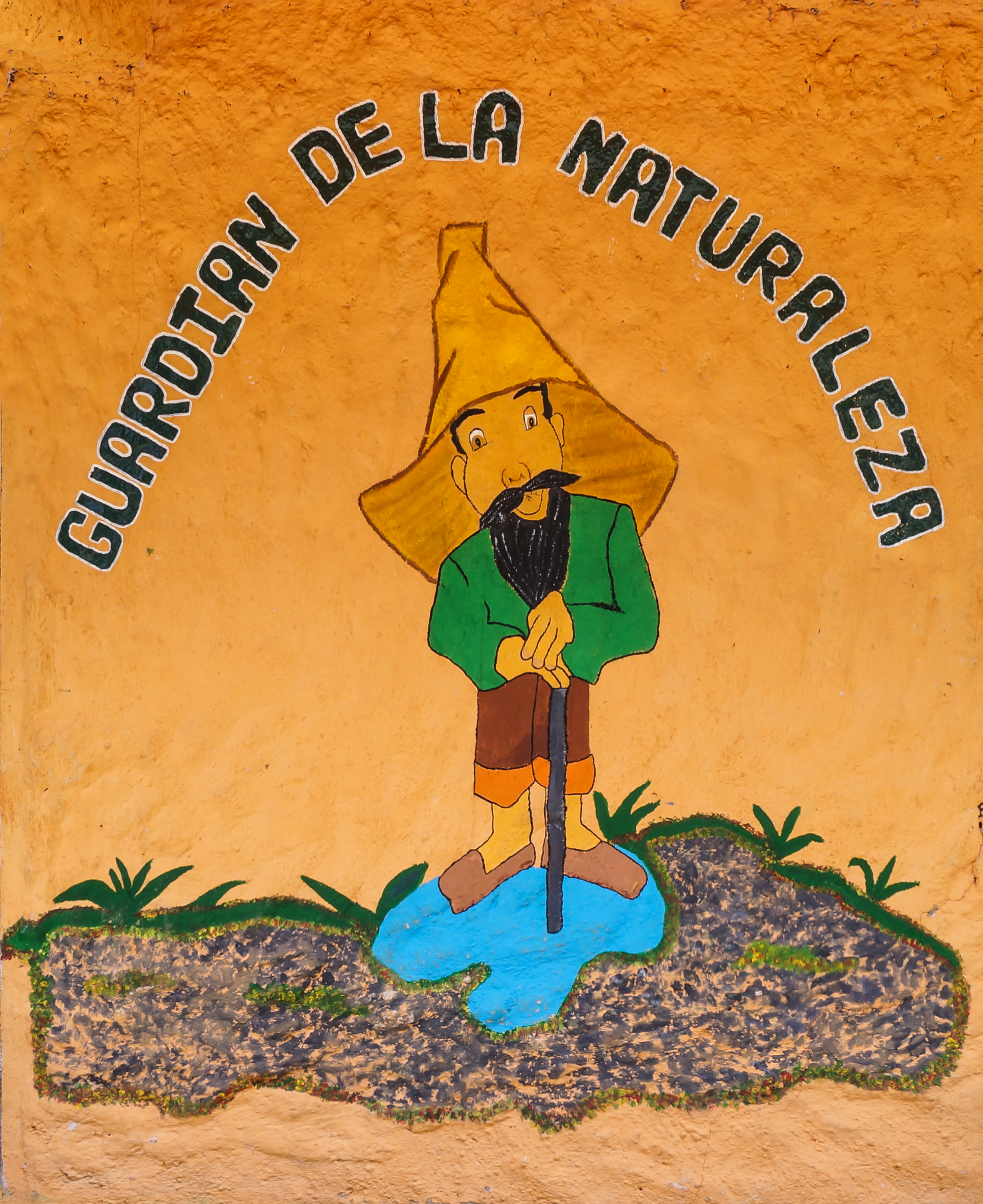 Grafiti Guardian de la naturaleza