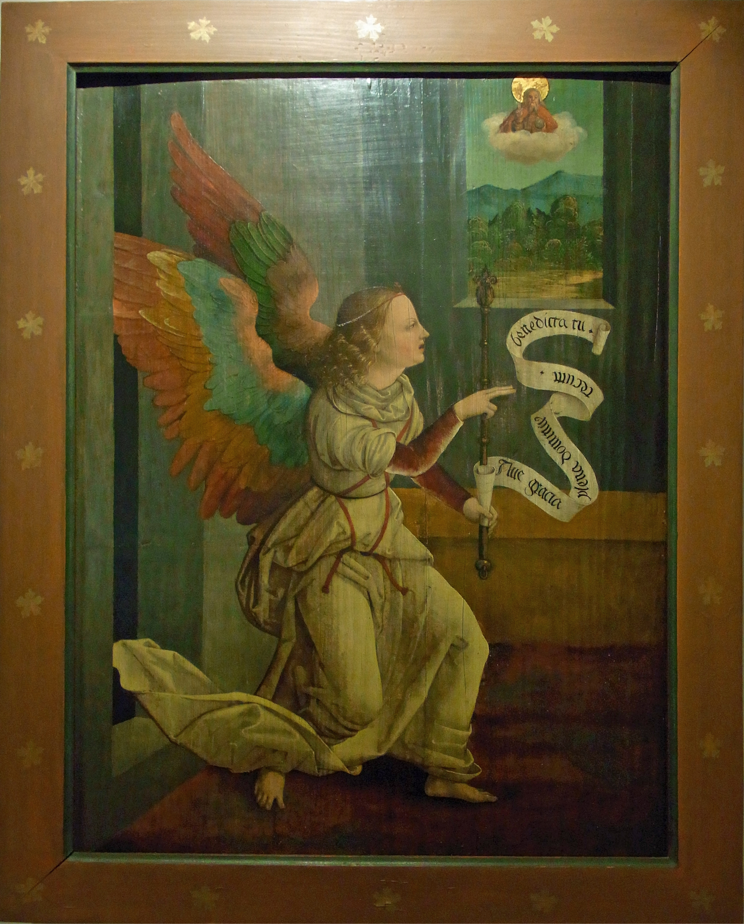 Hechingen Hohenzollerisches Landesmuseum spätgotischer Altar Verkündigung Engel17534