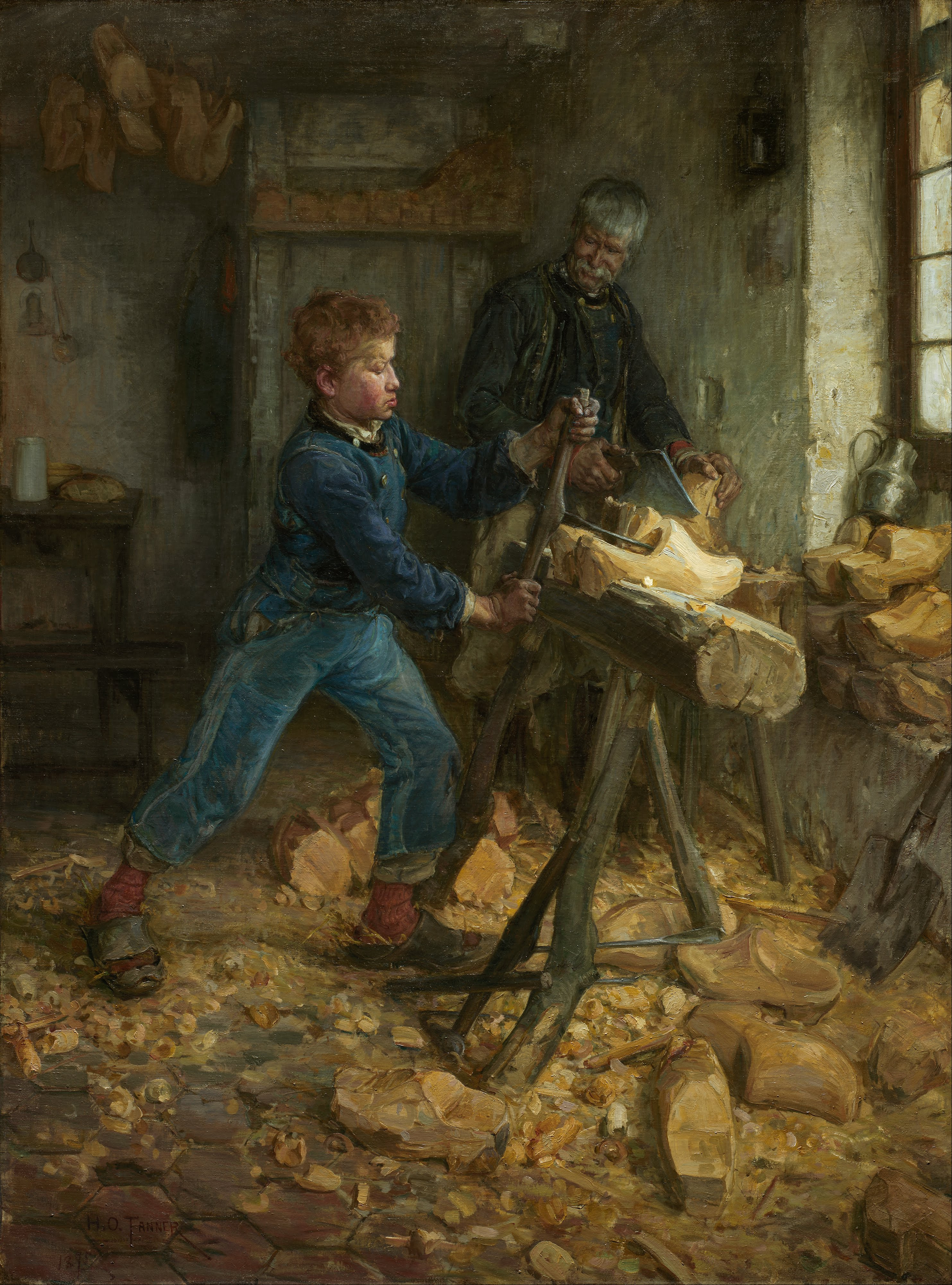 Henry Ossawa Tanner - The Young Sabot Maker - Google Art Project