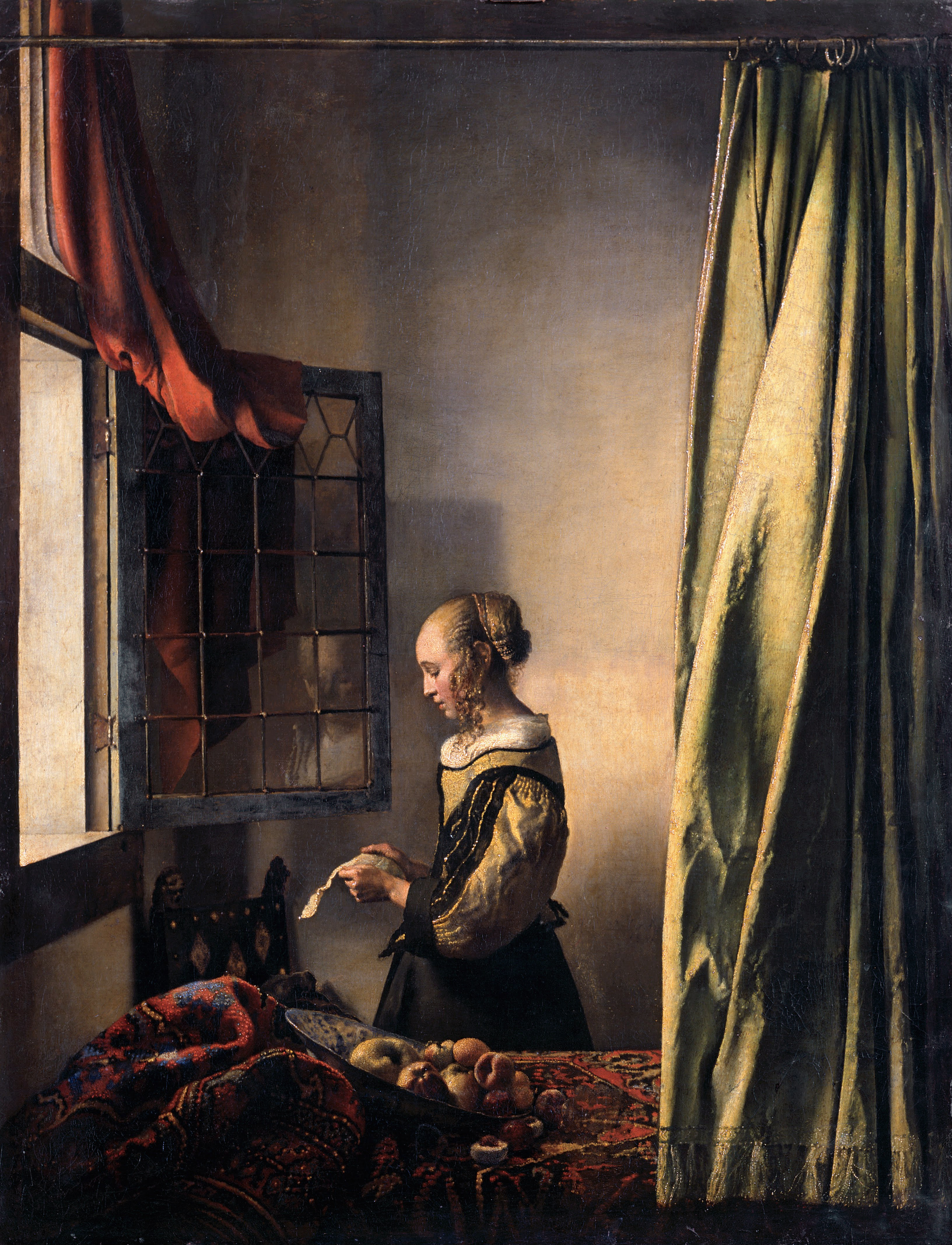 Jan Vermeer van Delft 003 Girl reading a Letter at an Open Window