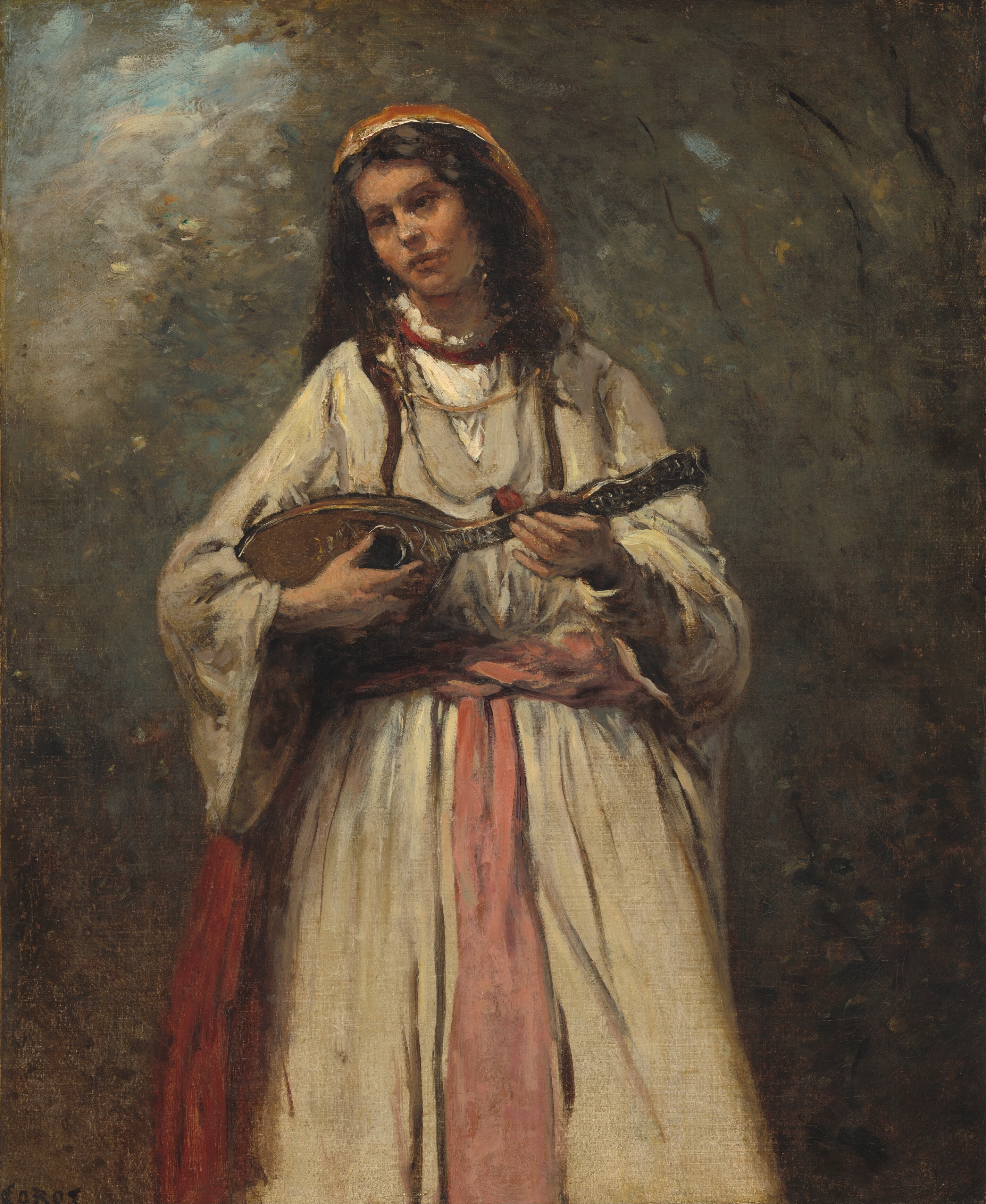 Jean-Baptiste Camille Corot - Gitane avec mandoline