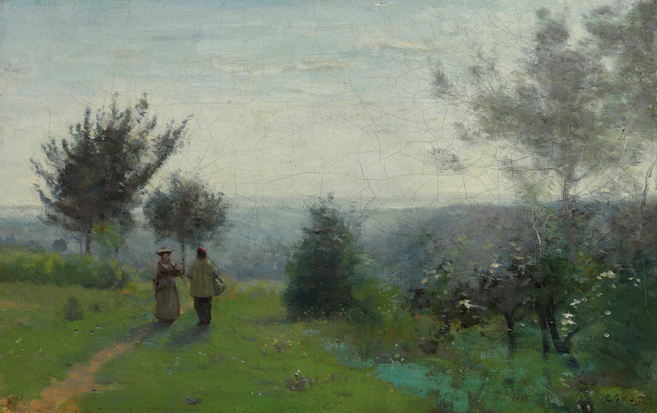 Jean-Baptiste Camille Corot - L'aube printannière