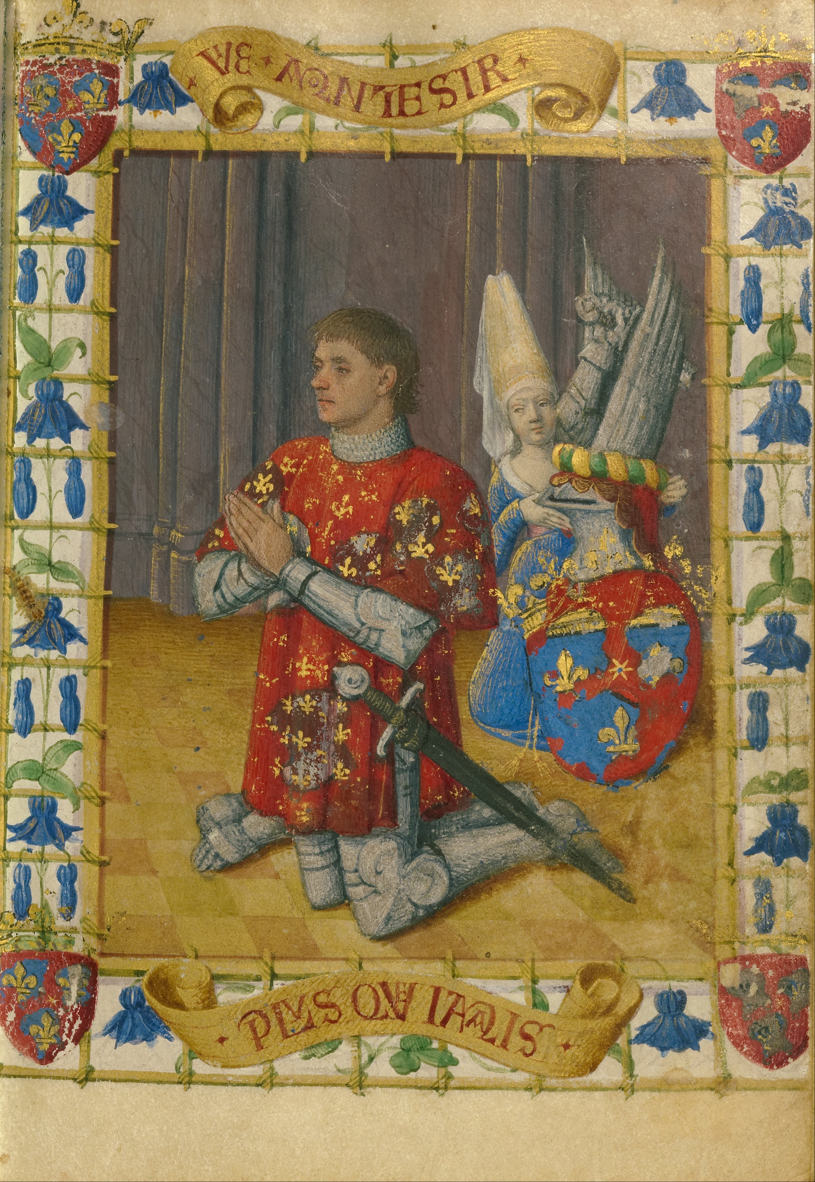 Jean Fouquet (French, born about 1415 - 1420, died before 1481) - Simon de Varie Kneeling in Prayer - Google Art Project