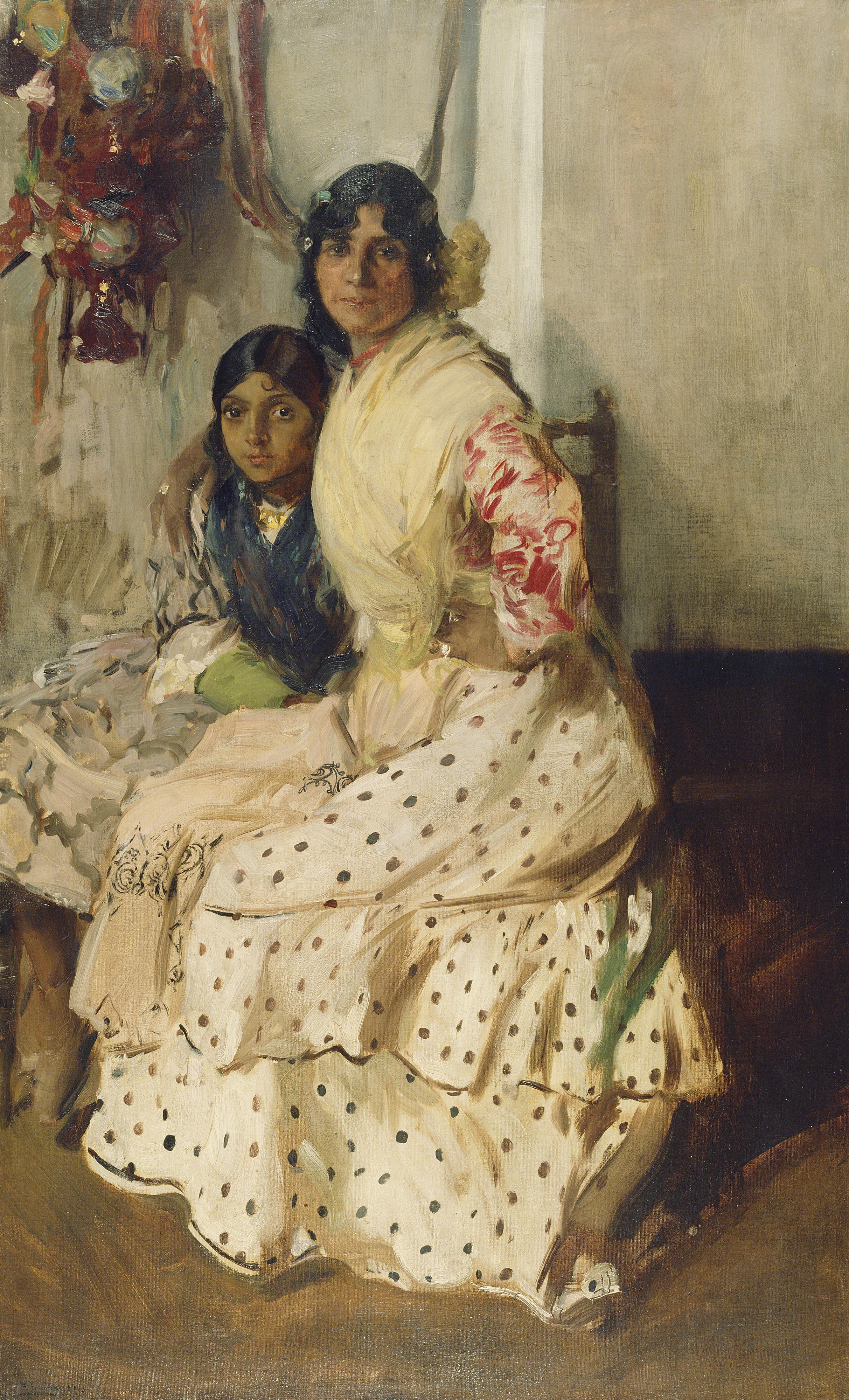 Joaquín Sorolla y Bastida - Pepilla la Gitano y su hija (1910)