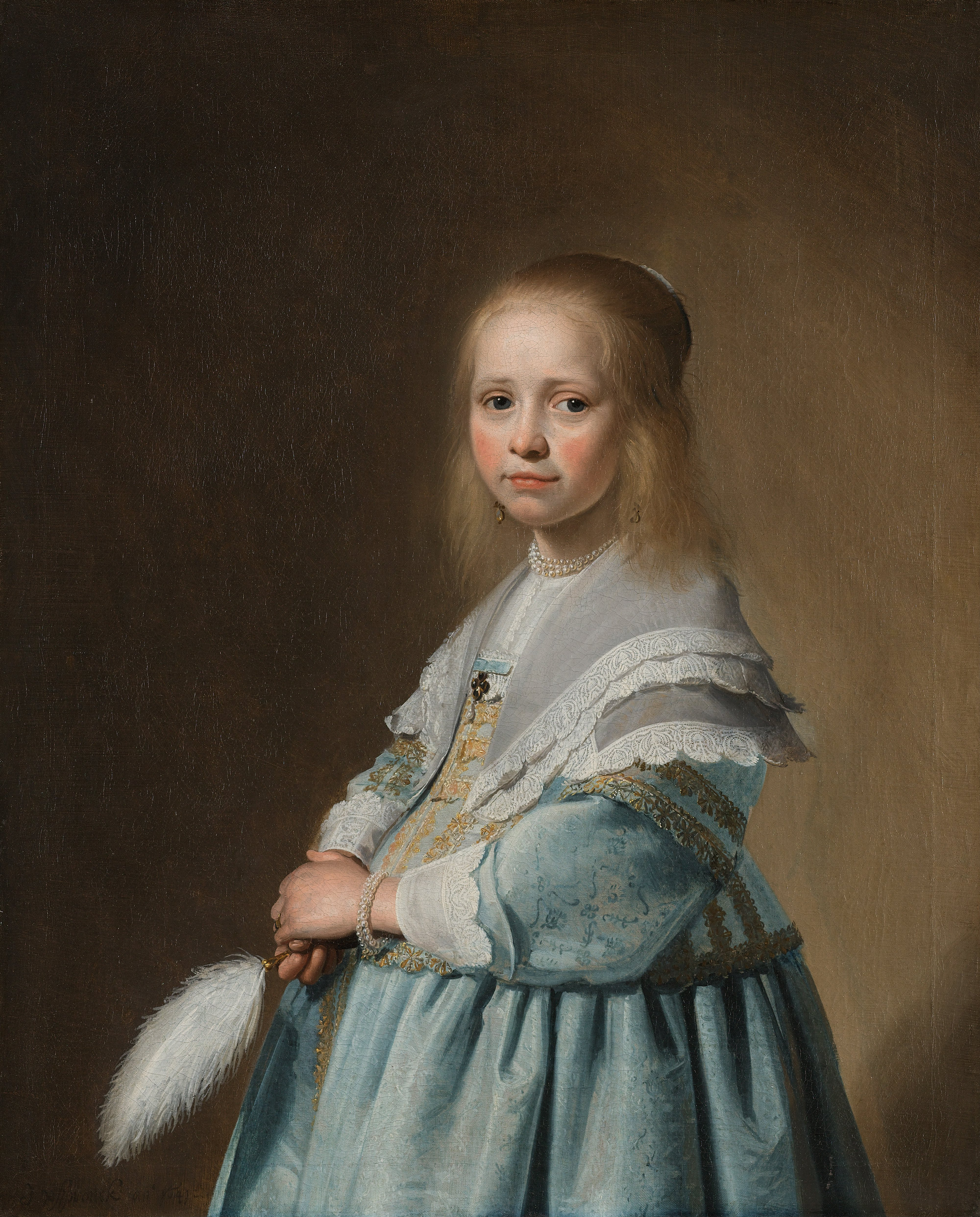 Johannes Cornelisz. Verspronck - Portret van een meisje in het blauw - Google Art Project