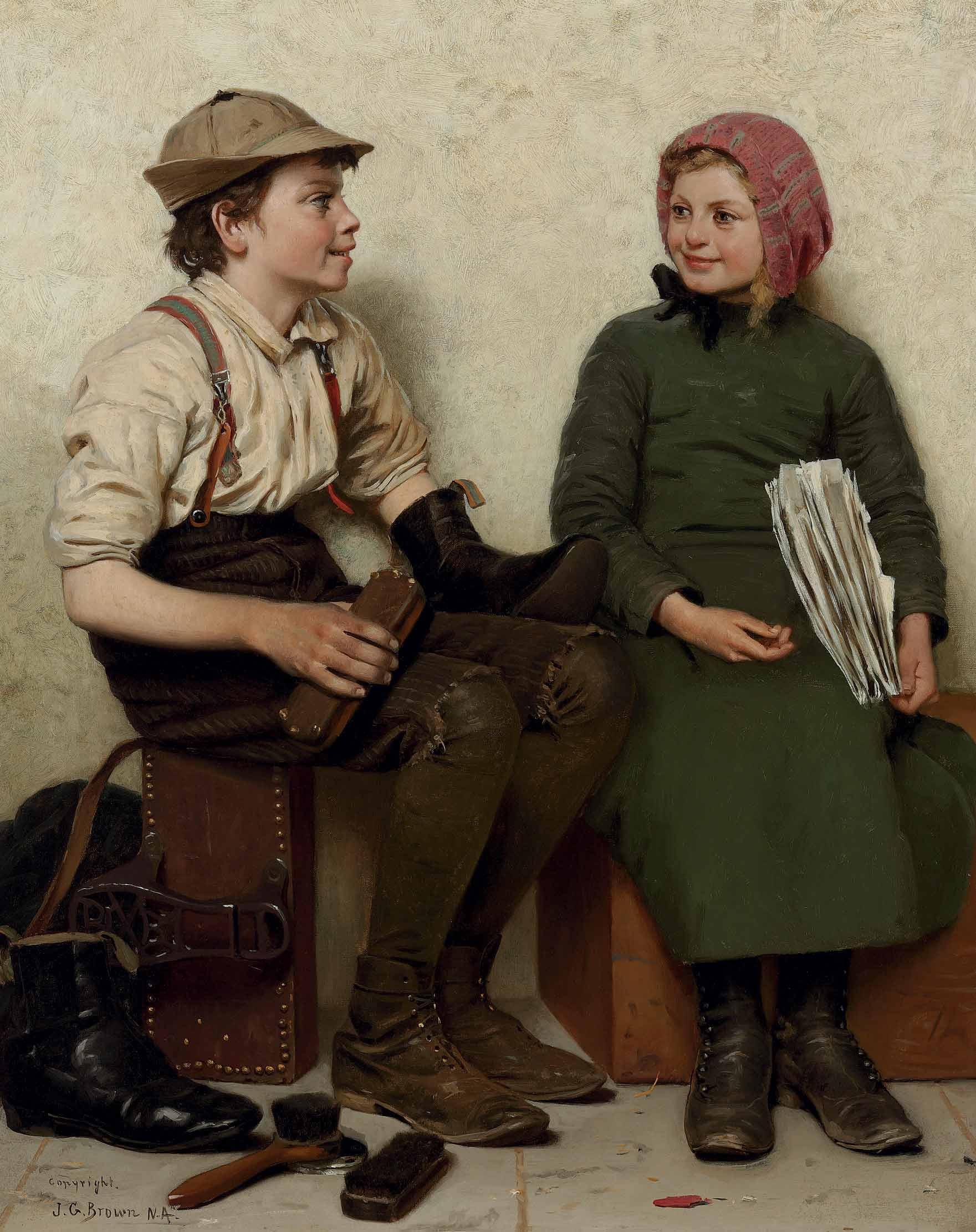 John George Brown - Tête à Tête