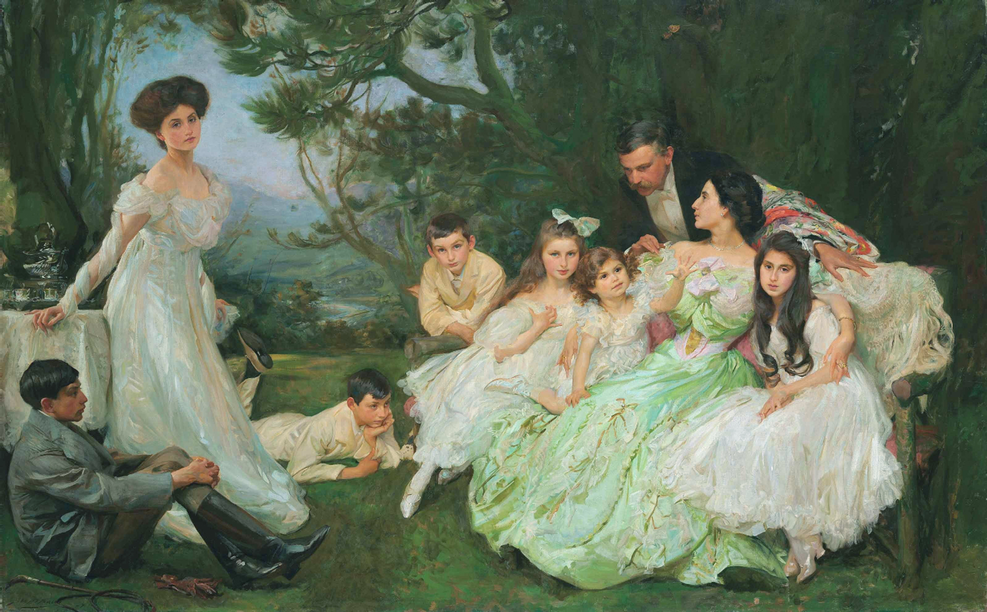 John Henry Frederick Bacon - The golden butterfly - The Harvey family