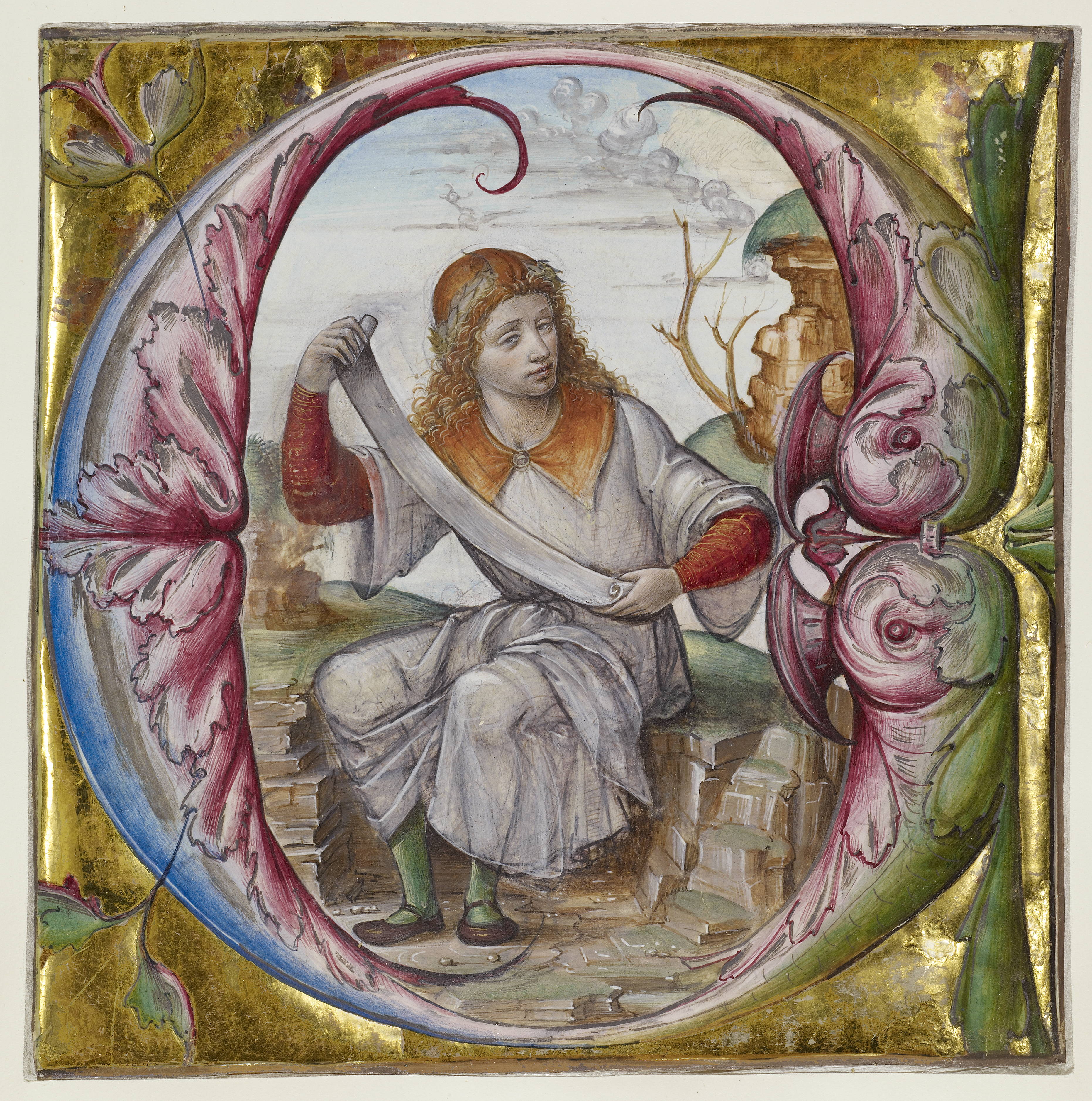 John the Evangelist from MS 104 (Getty museum)