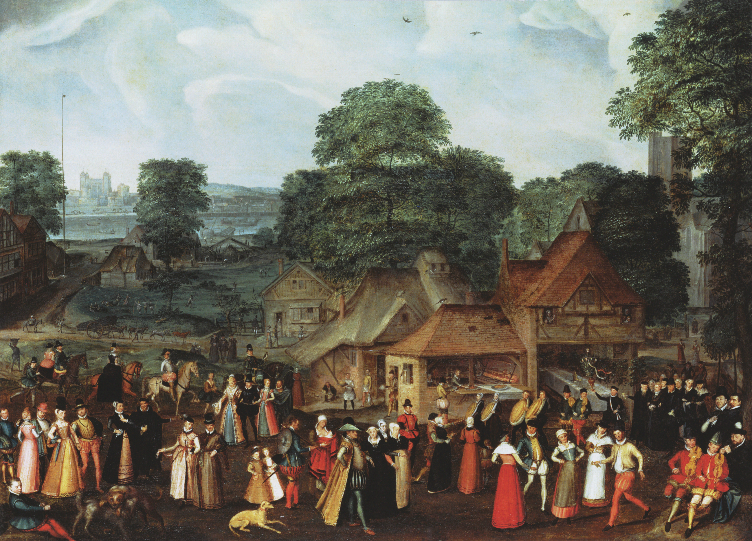 Joris Hoefnagel Fete at Bermondsey c 1569