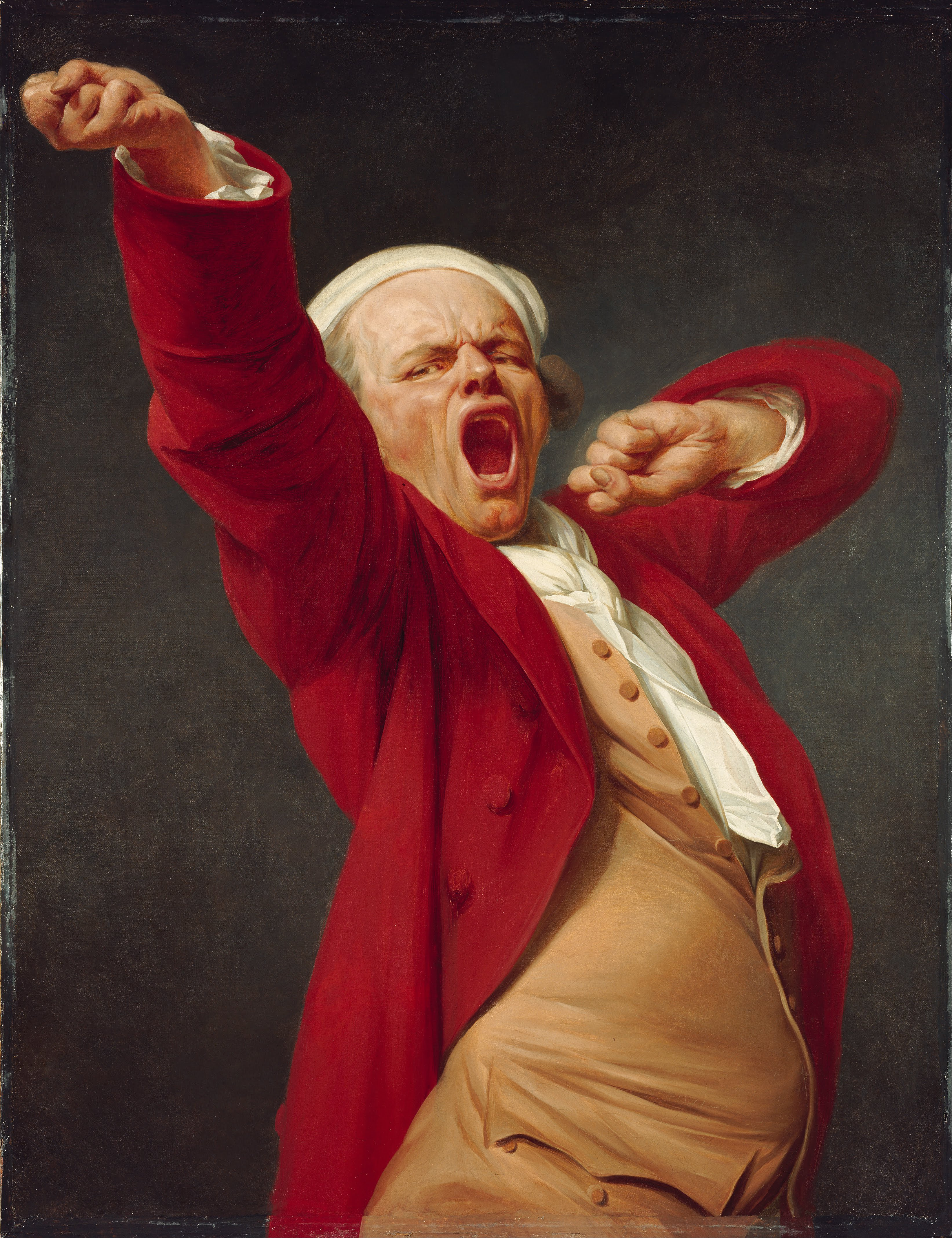 Joseph Ducreux (French - Self-Portrait, Yawning - Google Art Project