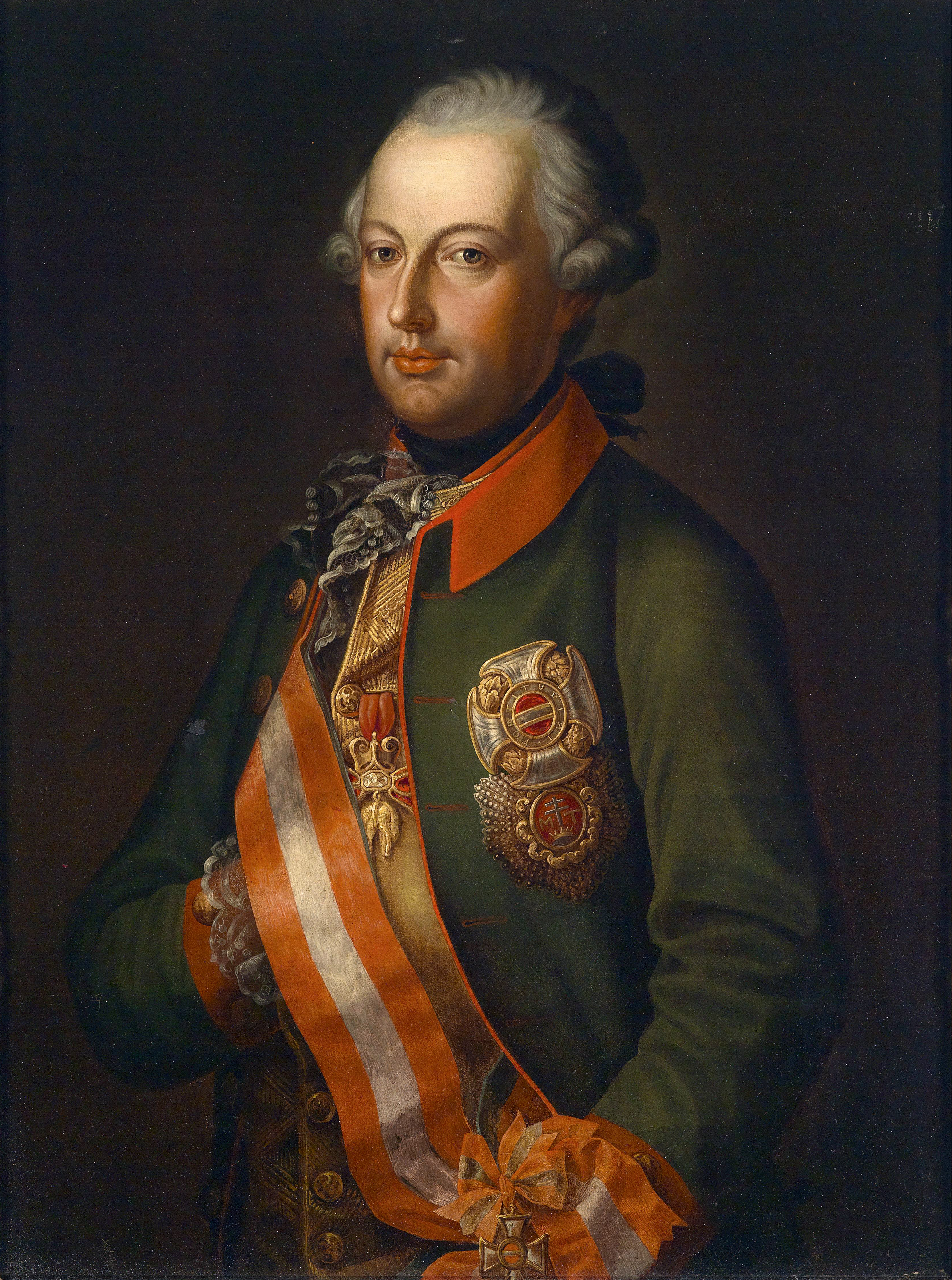 Kaiser Joseph II in Uniform mit Ordensschmuck c1780 2