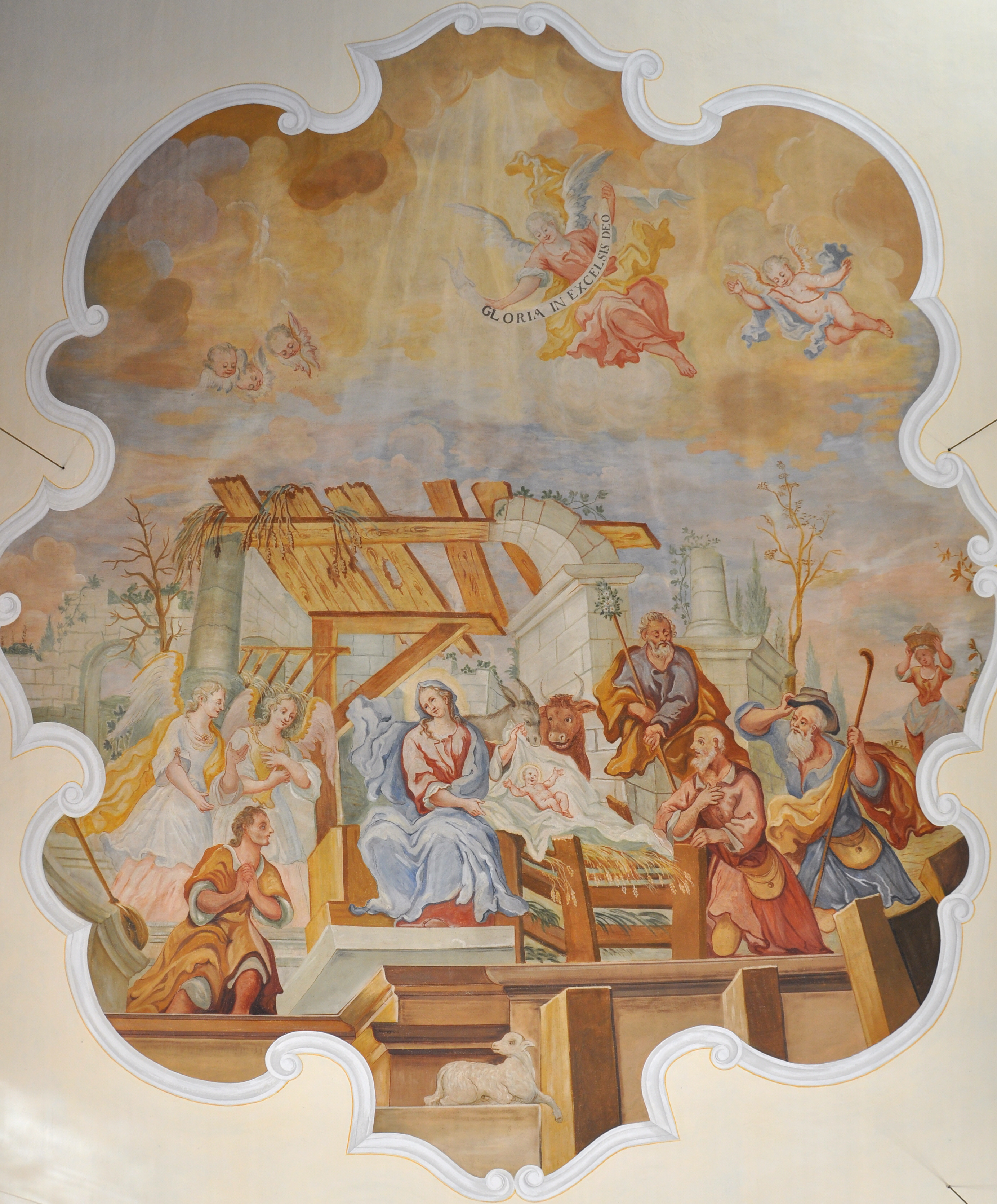 Kappel Pfarrkirche Decke Anbetung der Hirten