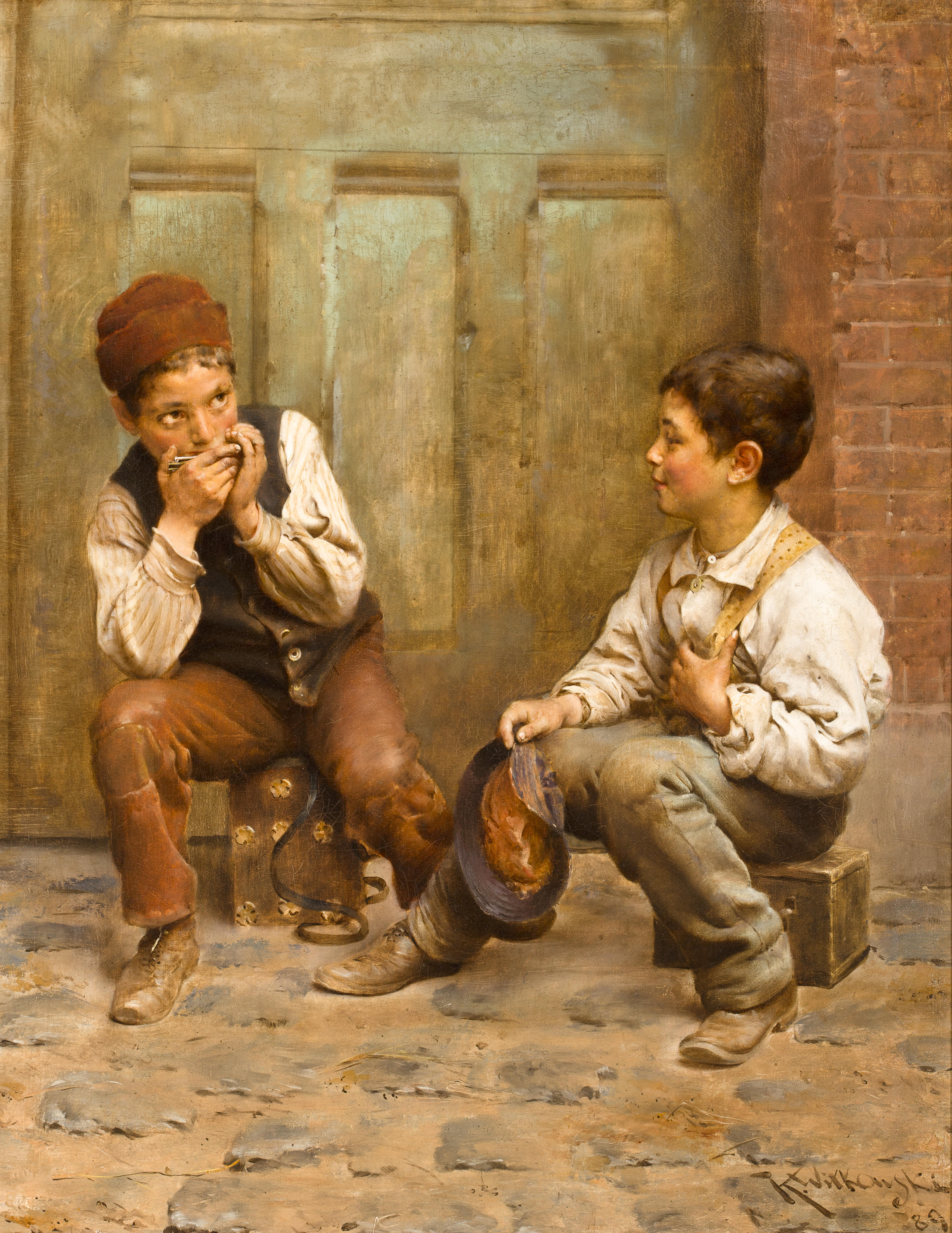 Karl Witkowski - Shoeshine Boys, 1889