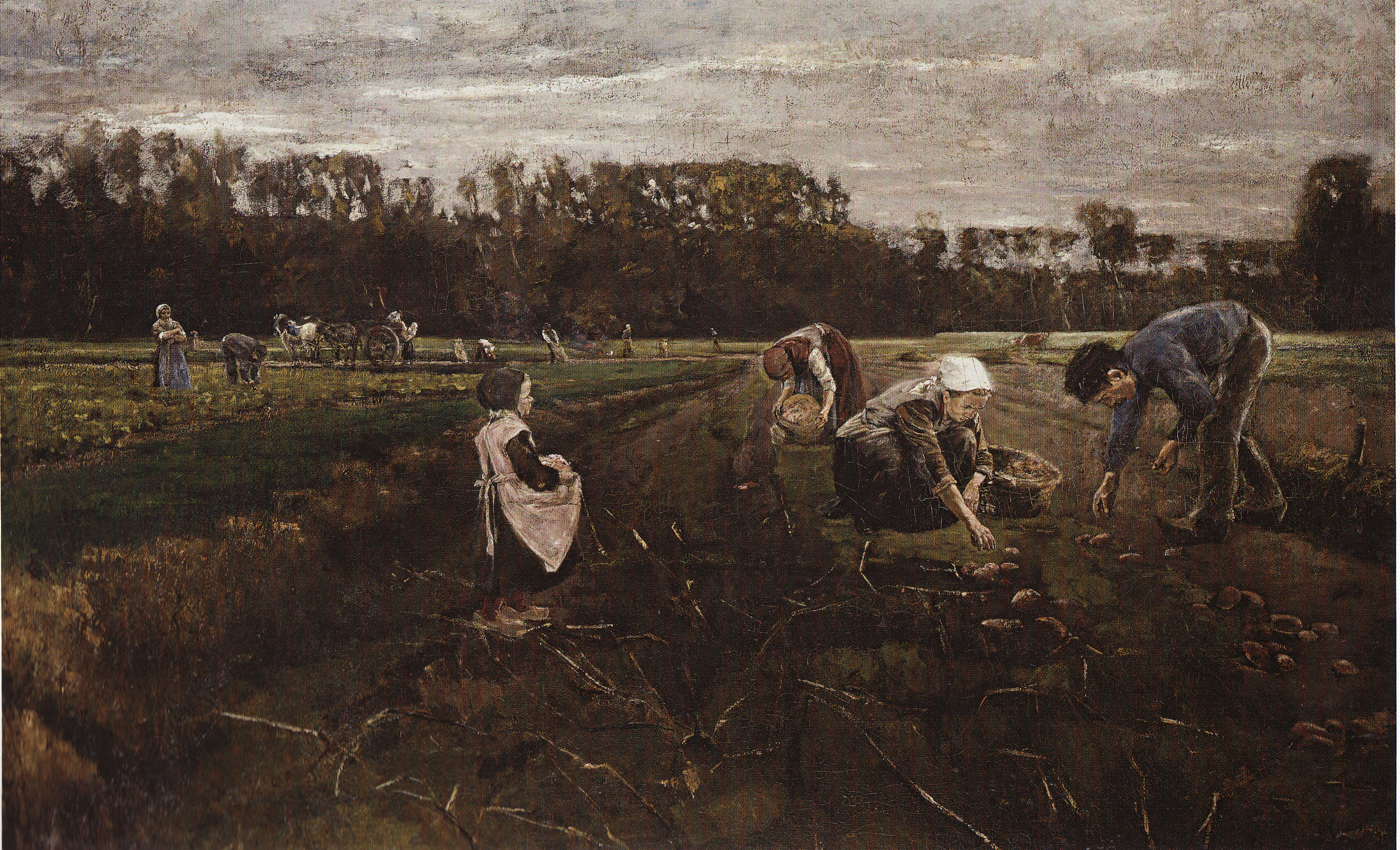 Kartoffelernte in Barbizon