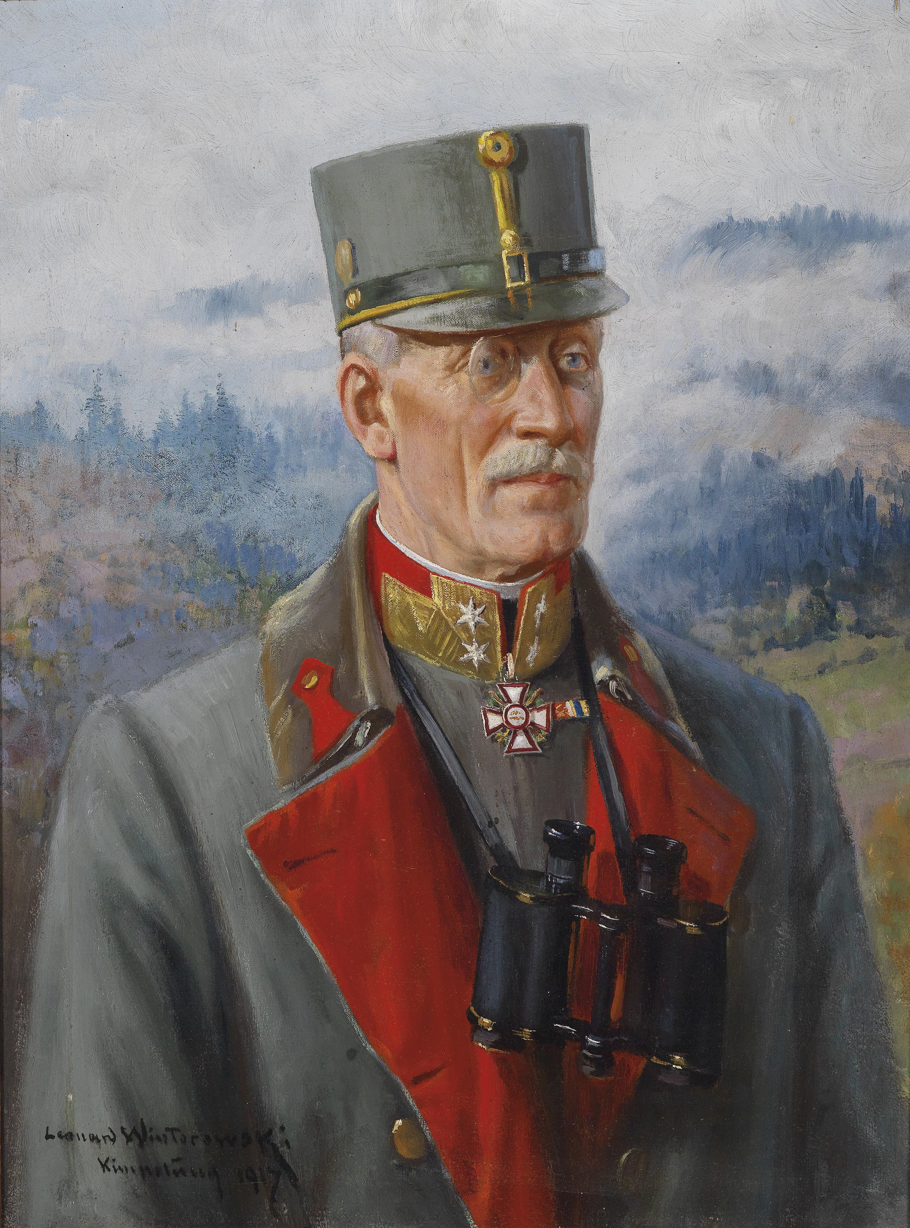 Leonard Winterowski Portrait Heribert von Herberstein 1917