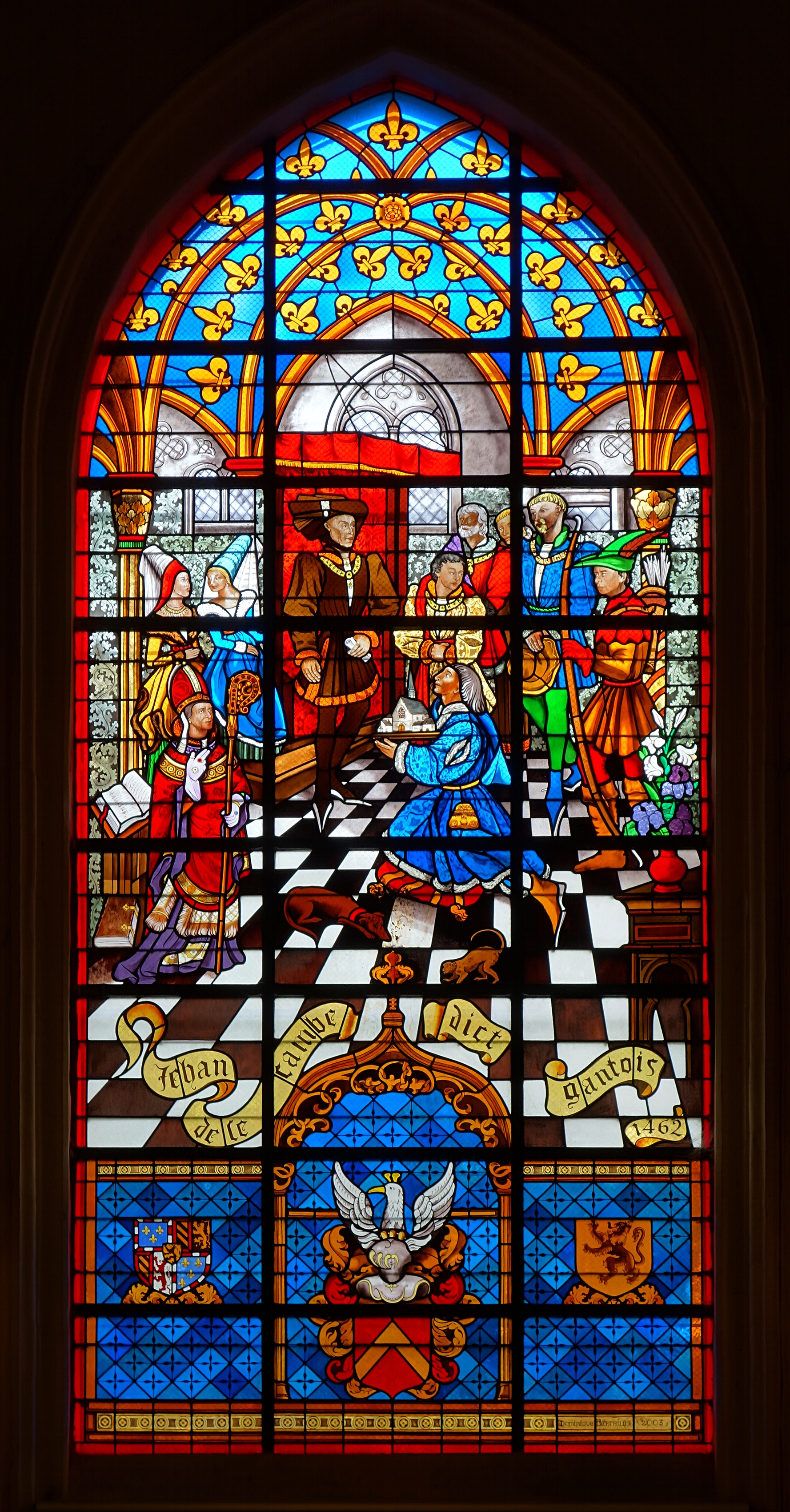 Lille hospice gantois vitrail