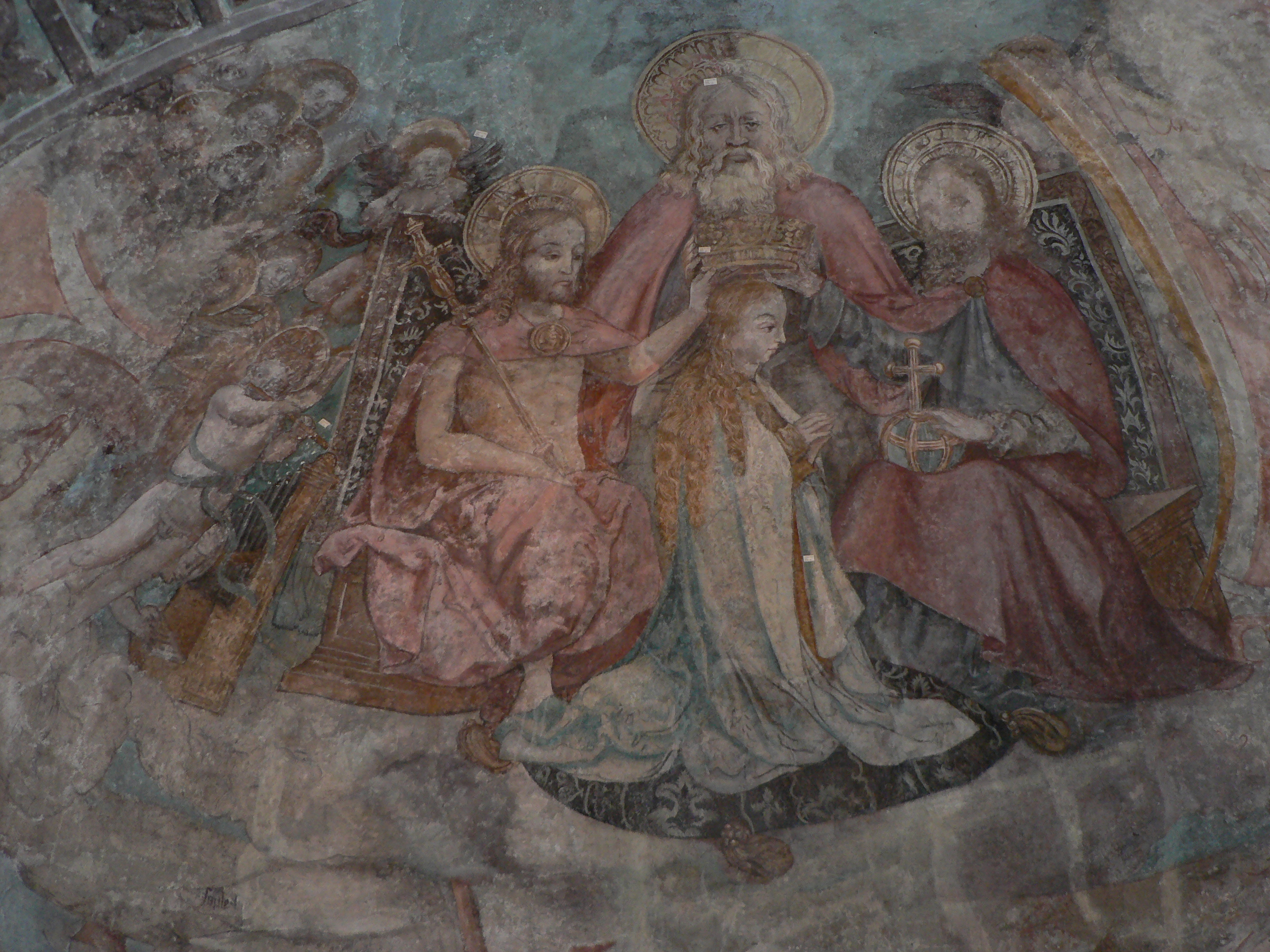 Lindau Peterskirche Fresko im Chor 